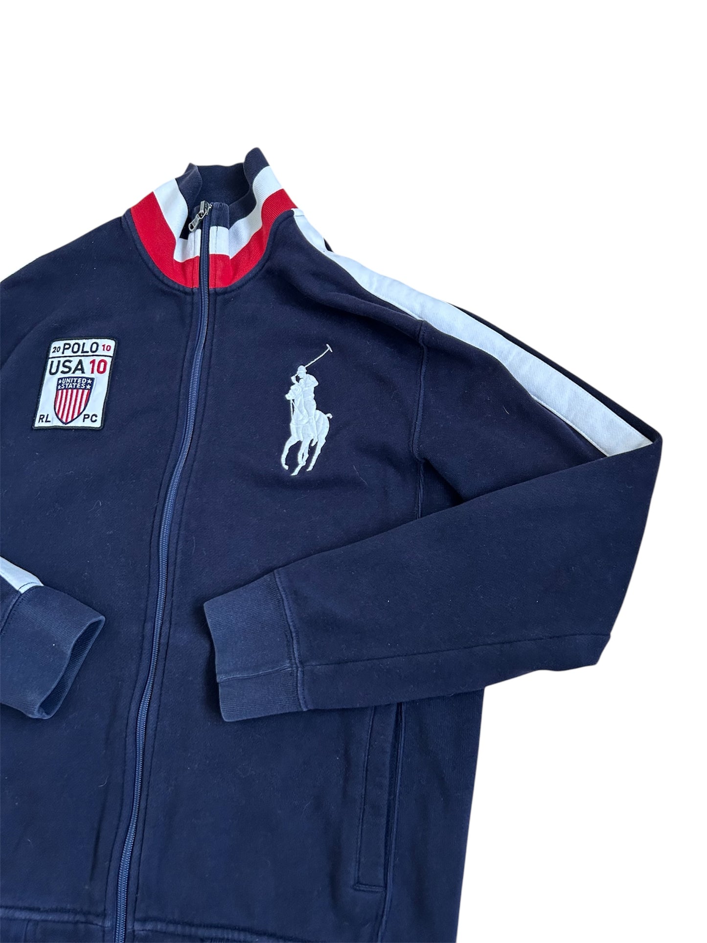 Polo Ralph Lauren Big Pony “USA” Country Zipper Sweater
