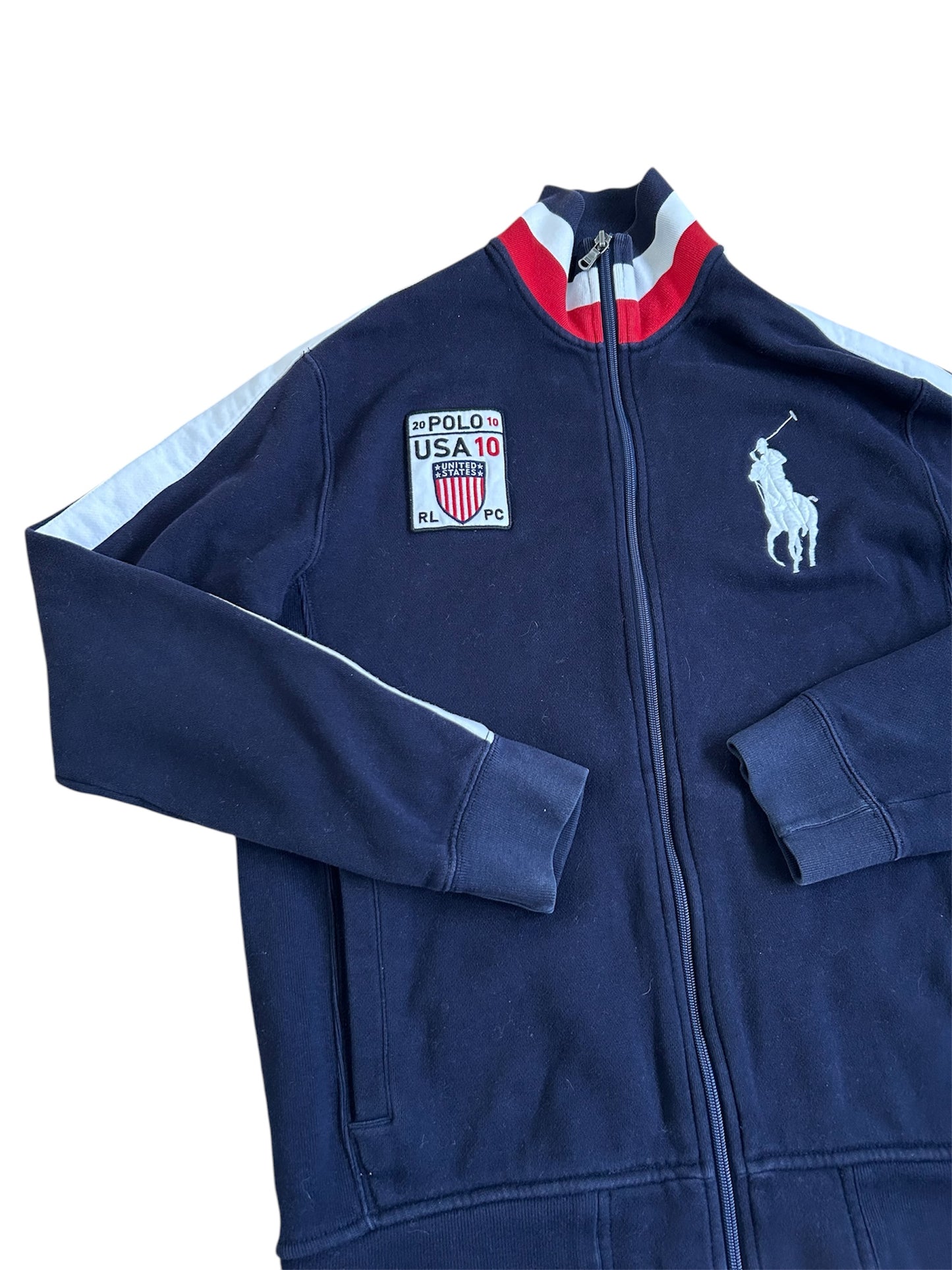 Polo Ralph Lauren Big Pony “USA” Country Zipper Sweater