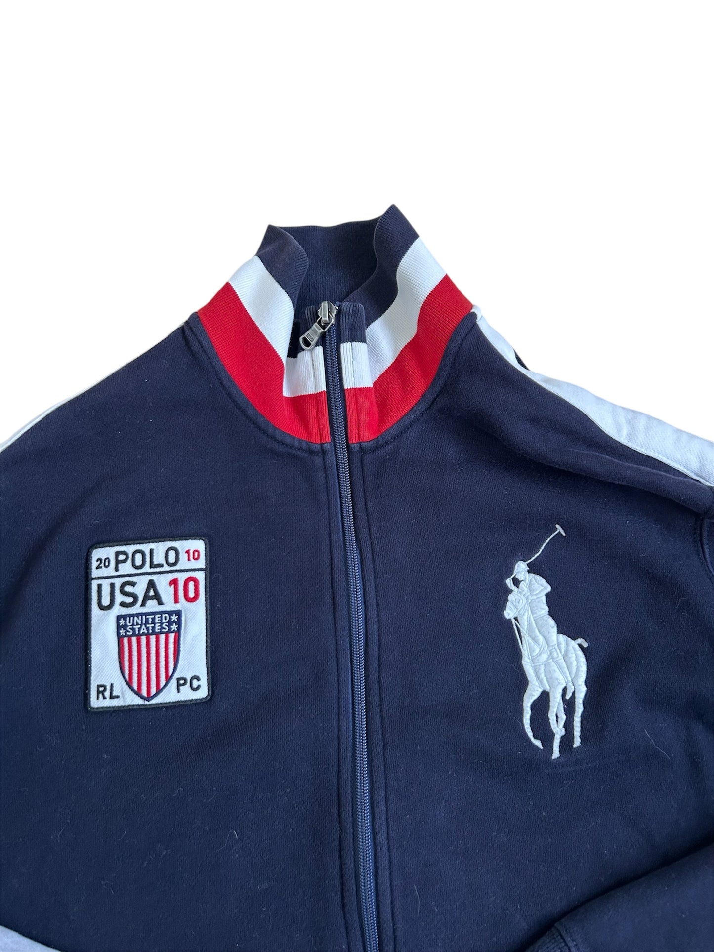 Polo Ralph Lauren Big Pony “USA” Country Zipper Sweater
