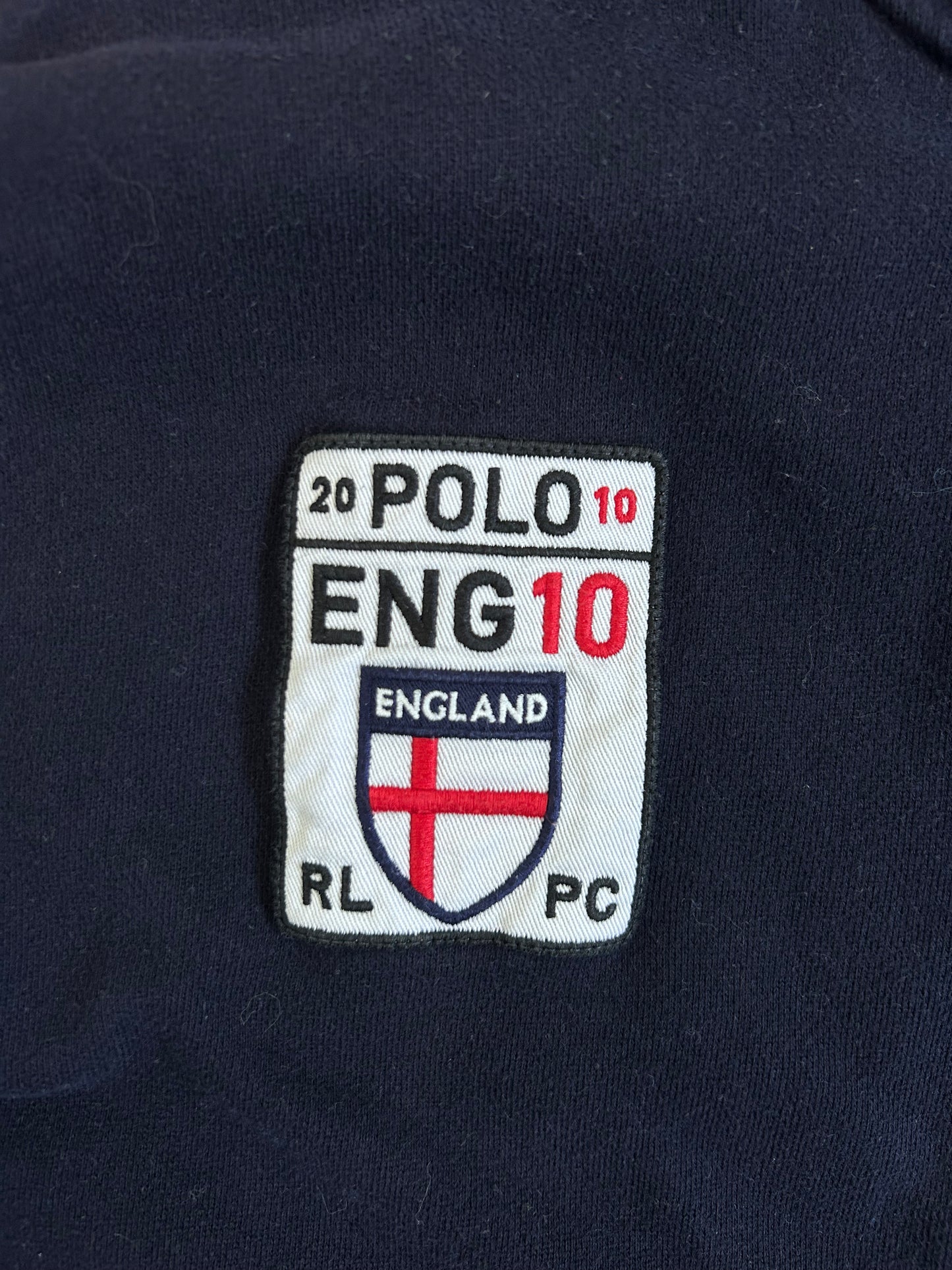 Polo Ralph Lauren Big Pony "ENGLAND" Country Zipper Sweater