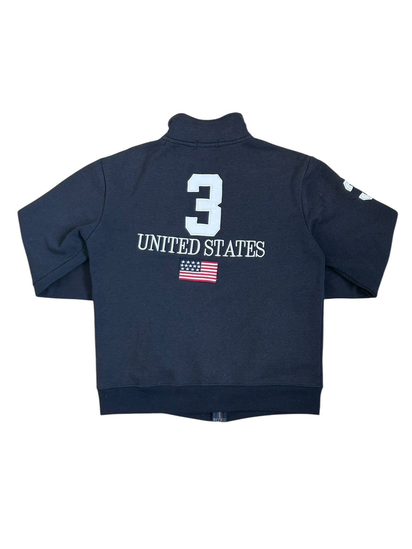 Polo Ralph Lauren Big Pony "UNITED STATES" Flag Zipper Sweater