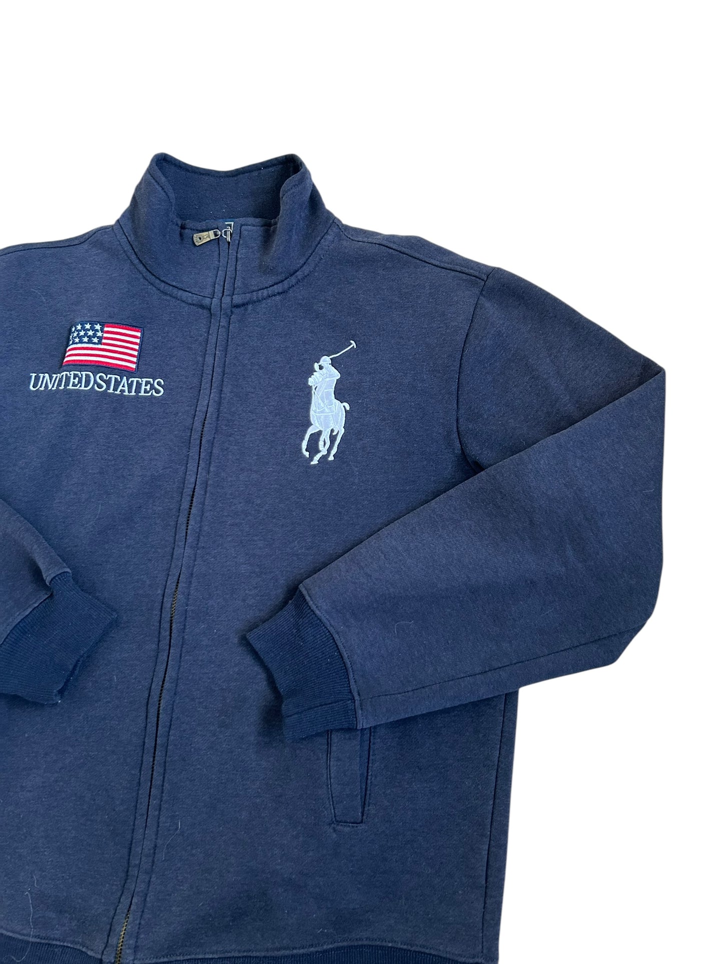 Polo Ralph Lauren Big Pony "UNITED STATES" Flag Zipper Sweater