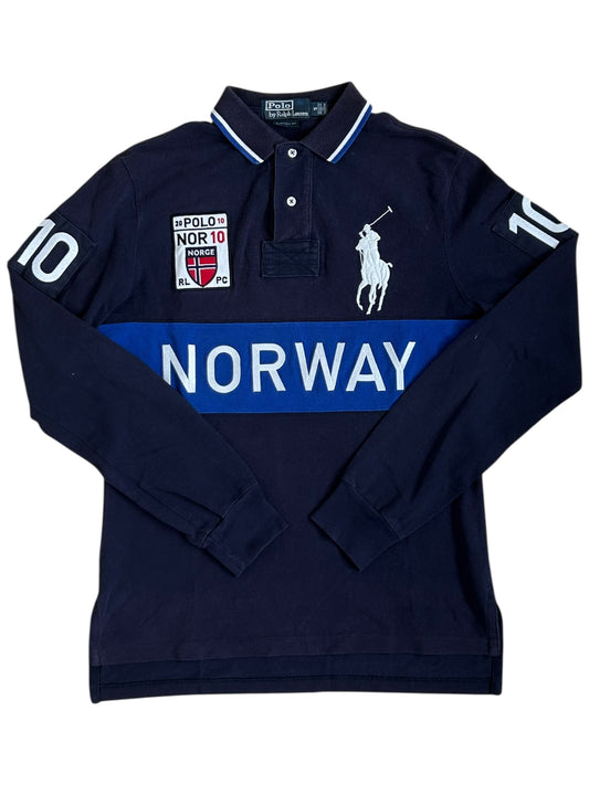 Polo Ralph Lauren Big Pony "NORWAY" Country Longsleeve Polo