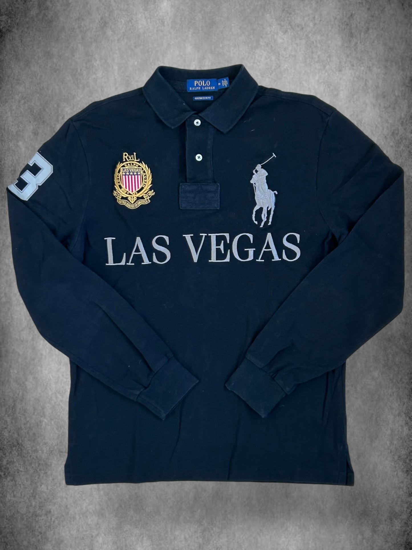 Polo Ralph Lauren Big Pony "LAS VEAGS" City Longsleeve Polo