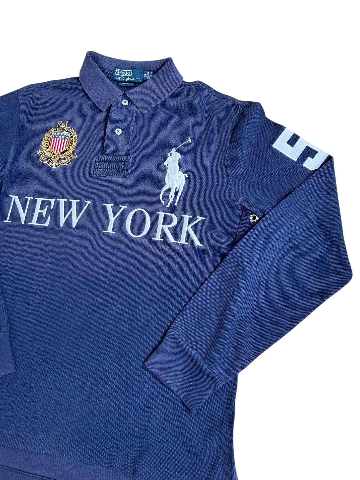 Polo Ralph Lauren Big Pony "NEW YORK" City Longsleeve Polo