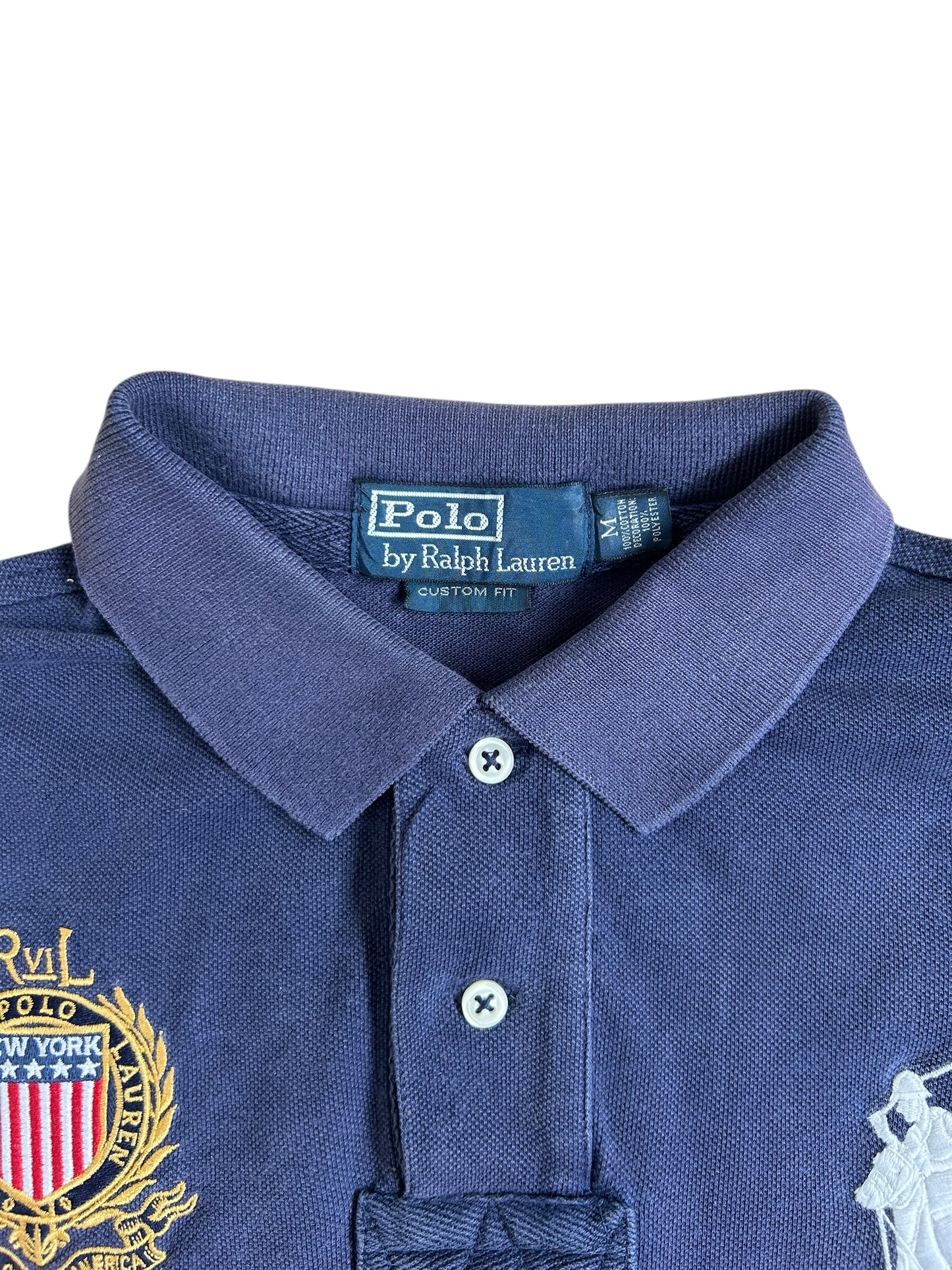 Polo Ralph Lauren Big Pony "NEW YORK" City Longsleeve Polo