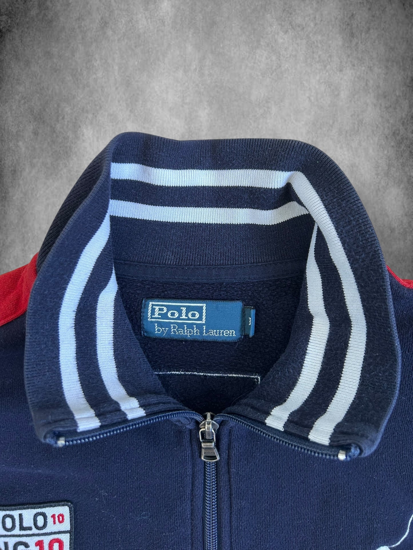 Polo Ralph Lauren Big Pony "ENGLAND" Country Zipper Sweater