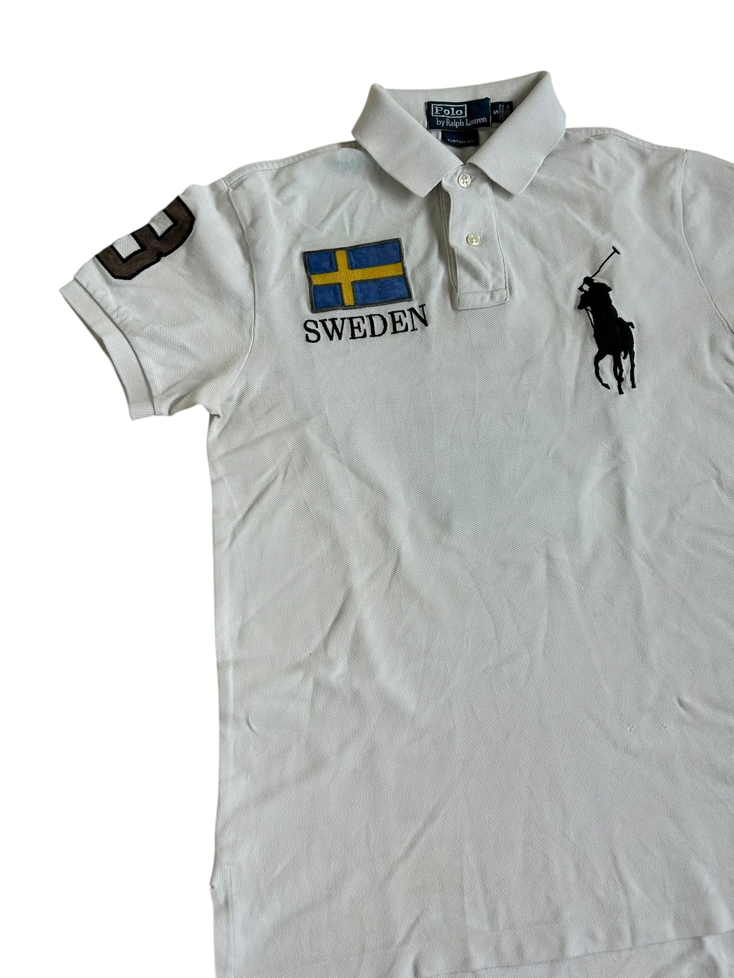Polo Ralph Lauren Big Pony con la bandera "SUECIA"