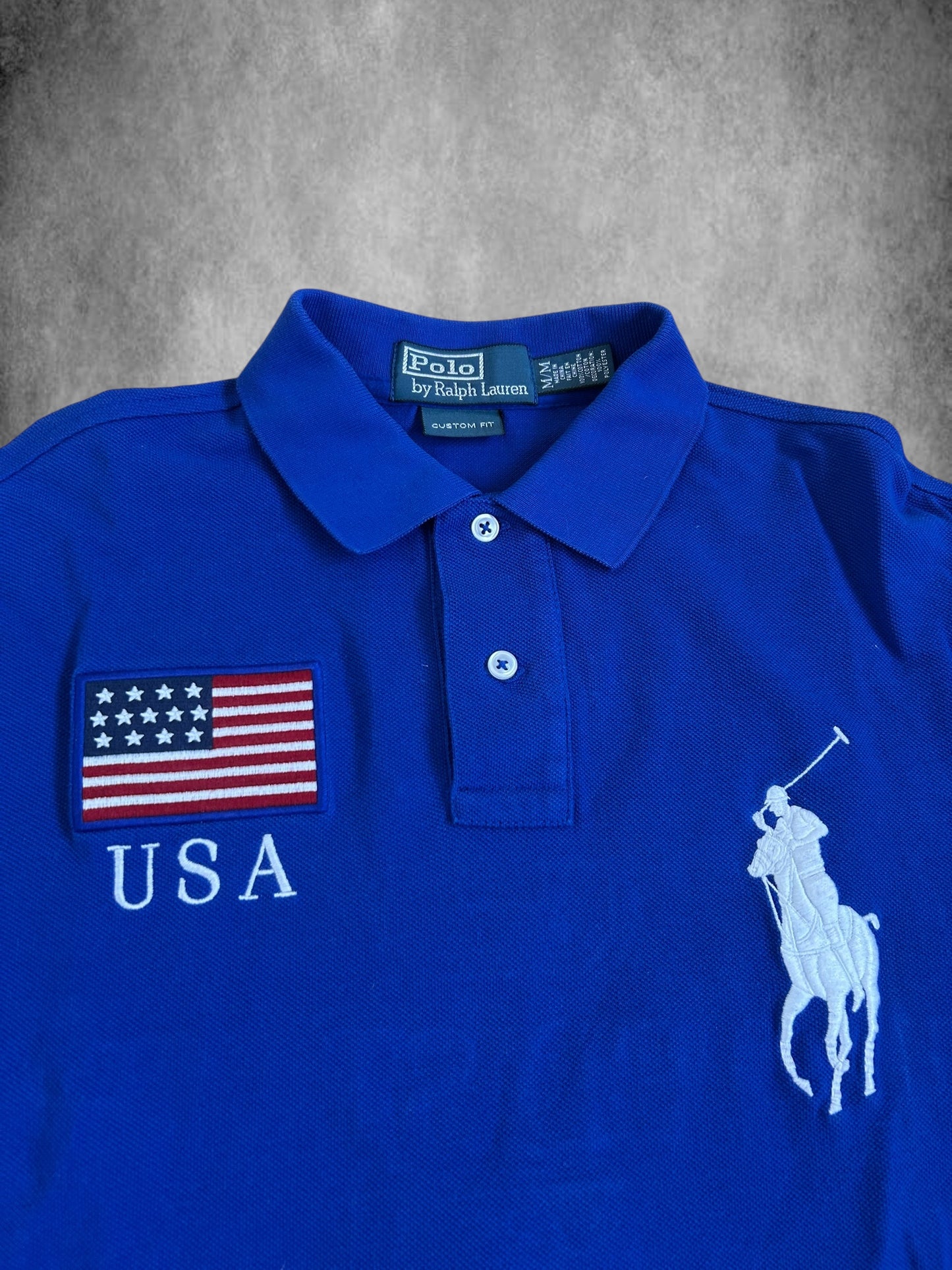 Polo Ralph Lauren Big Pony "USA" Flag Longsleeve Polo