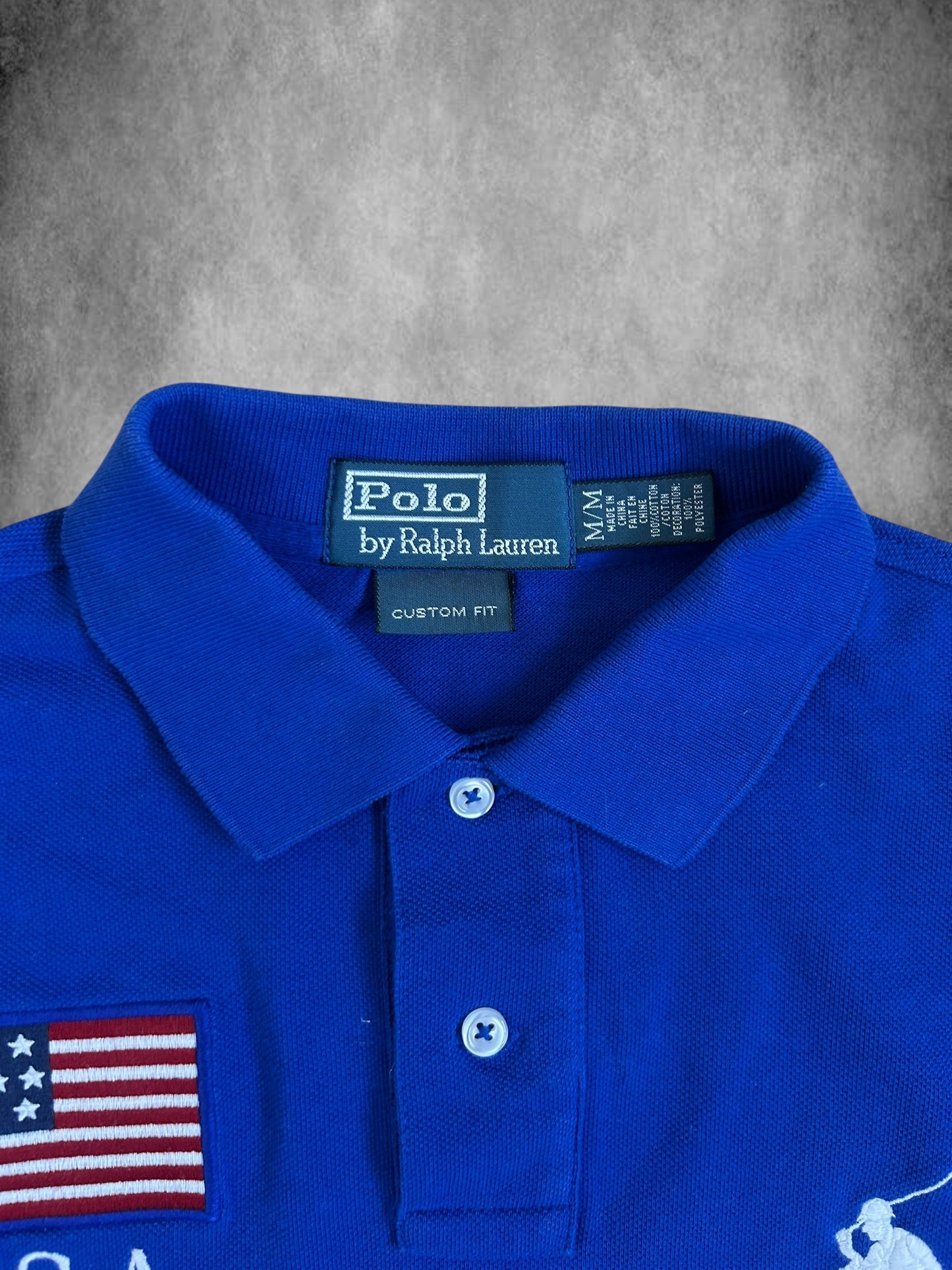 Polo Ralph Lauren Big Pony "USA" Flag Longsleeve Polo
