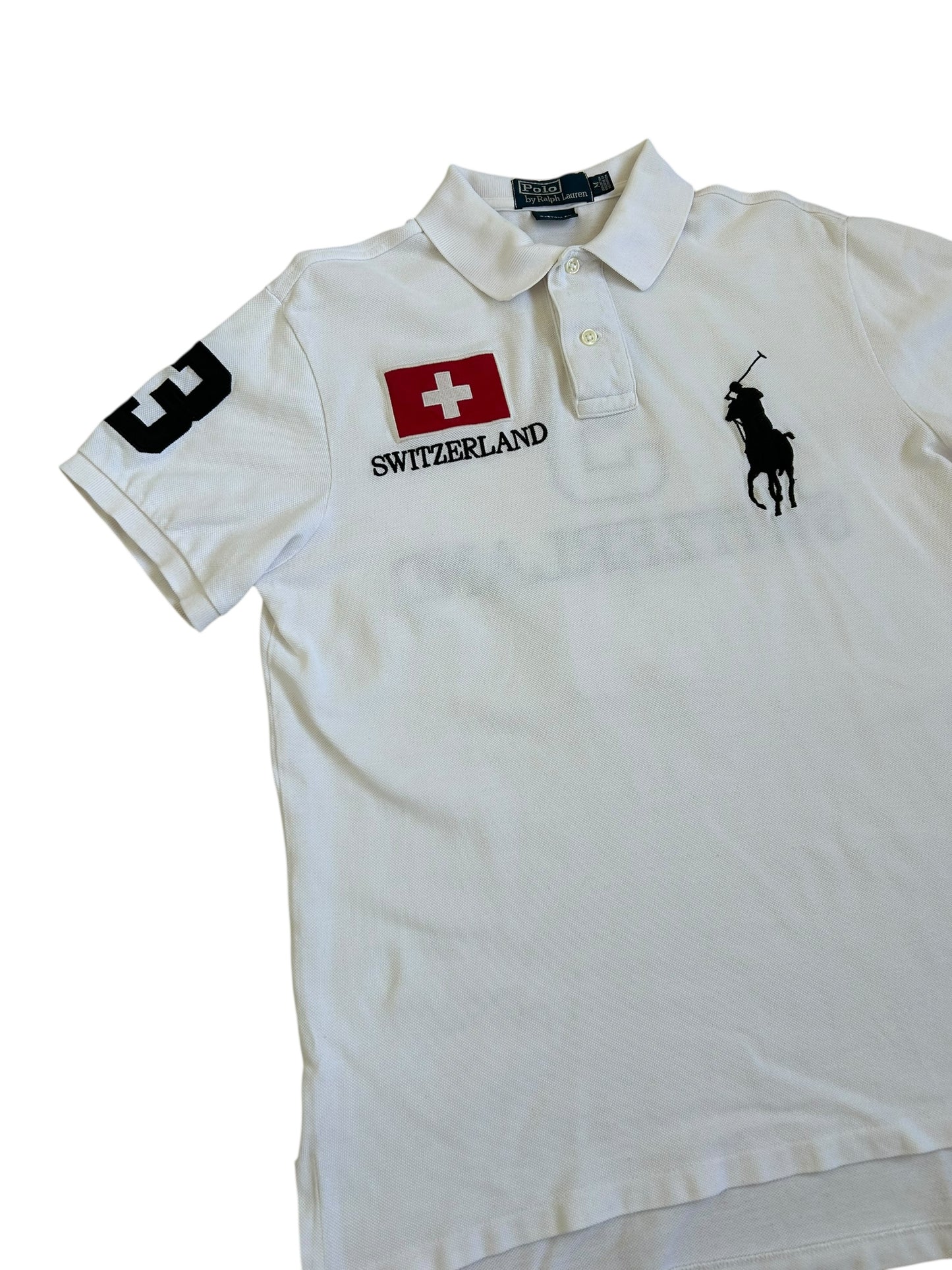 Polo Ralph Lauren Big Pony "SWITZERLAND" Flag Polo