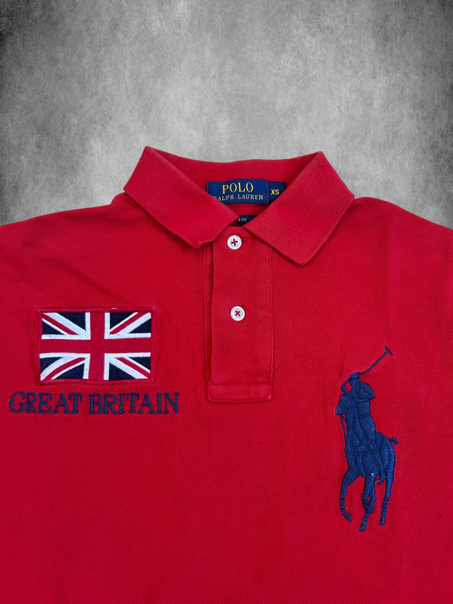 Polo Ralph Lauren Big Pony "GREAT BRITAIN" Flag Polo