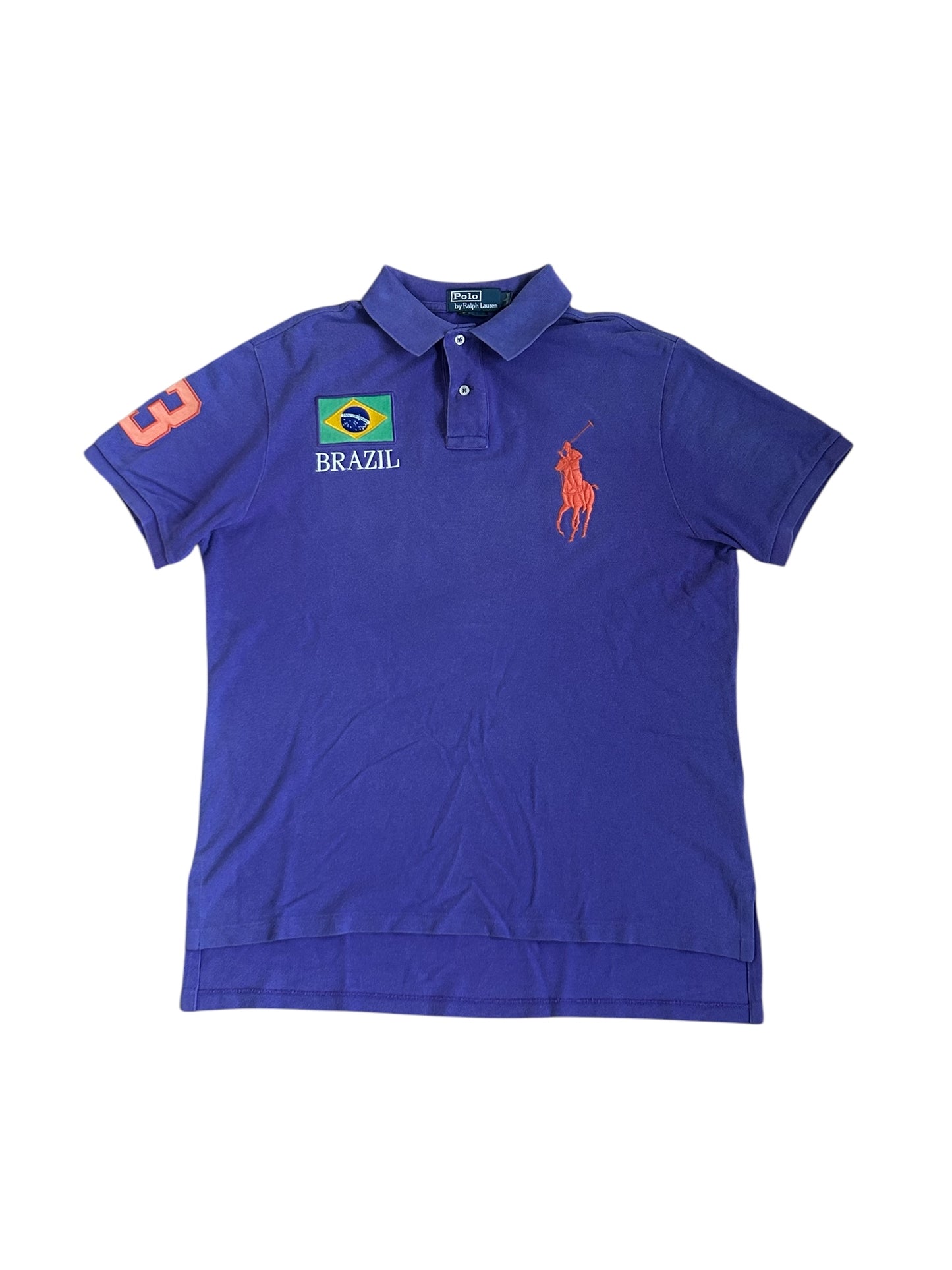 Polo Ralph Lauren Big Pony "BRAZIL" Flag Polo