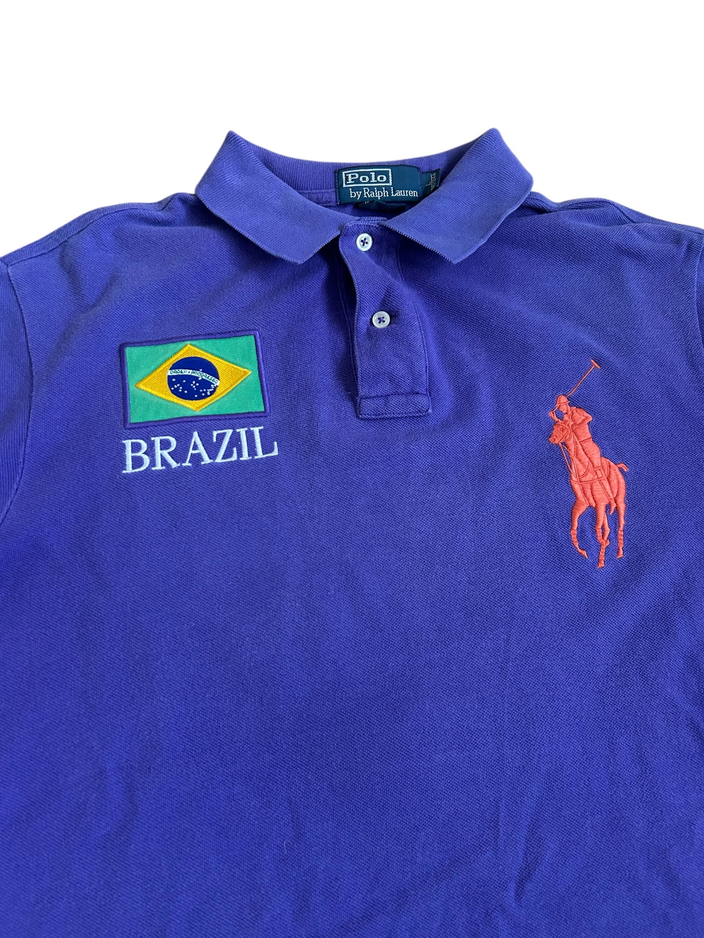 Polo Ralph Lauren Big Pony "BRAZIL" Flag Polo