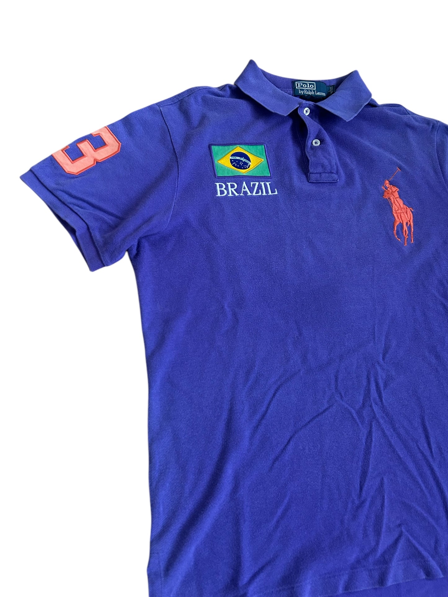 Polo Ralph Lauren Big Pony "BRAZIL" Flag Polo