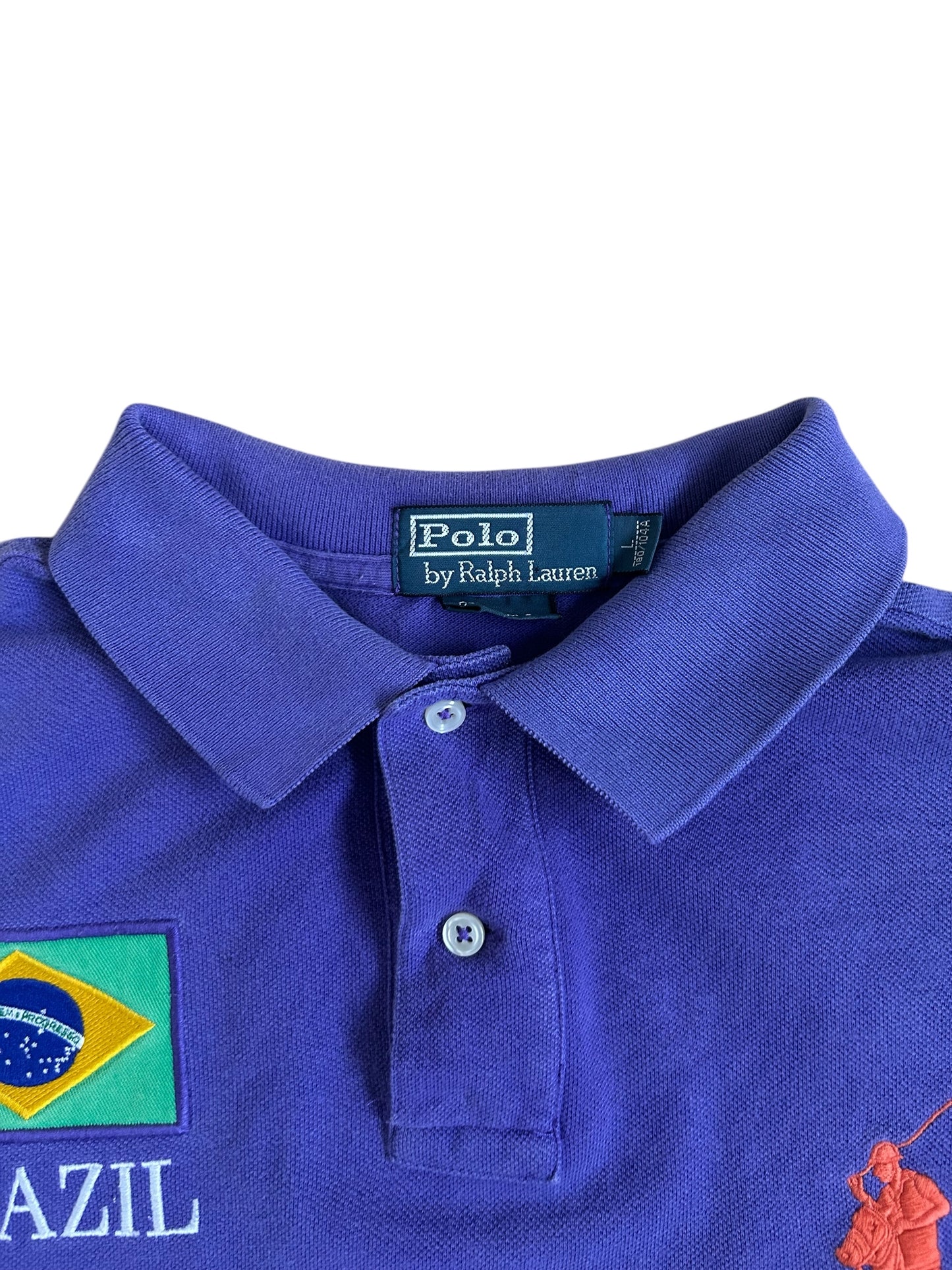 Polo Ralph Lauren Big Pony "BRAZIL" Flag Polo