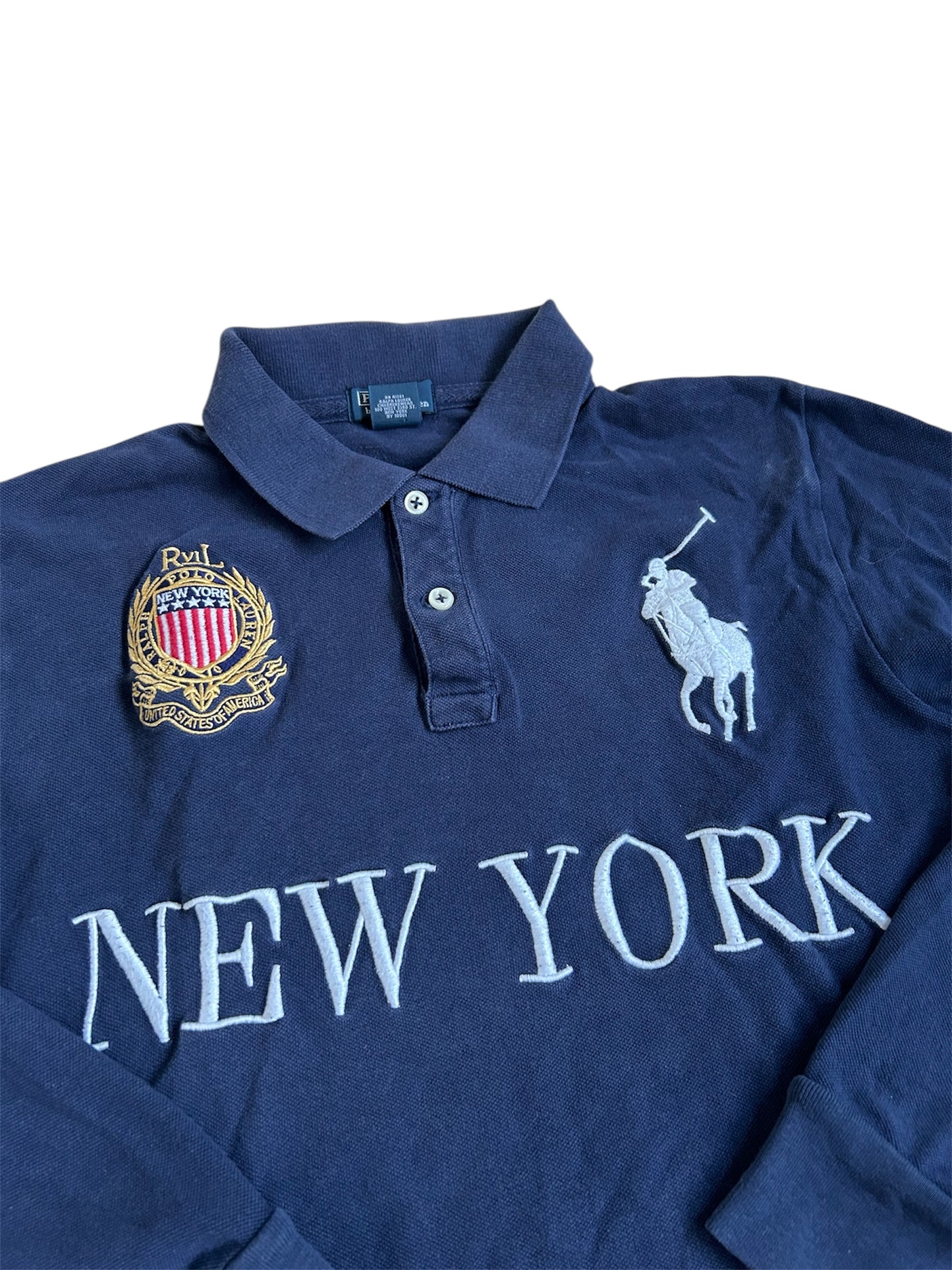 Polo Ralph Lauren Big Pony "NEW YORK" City Longsleeve Polo