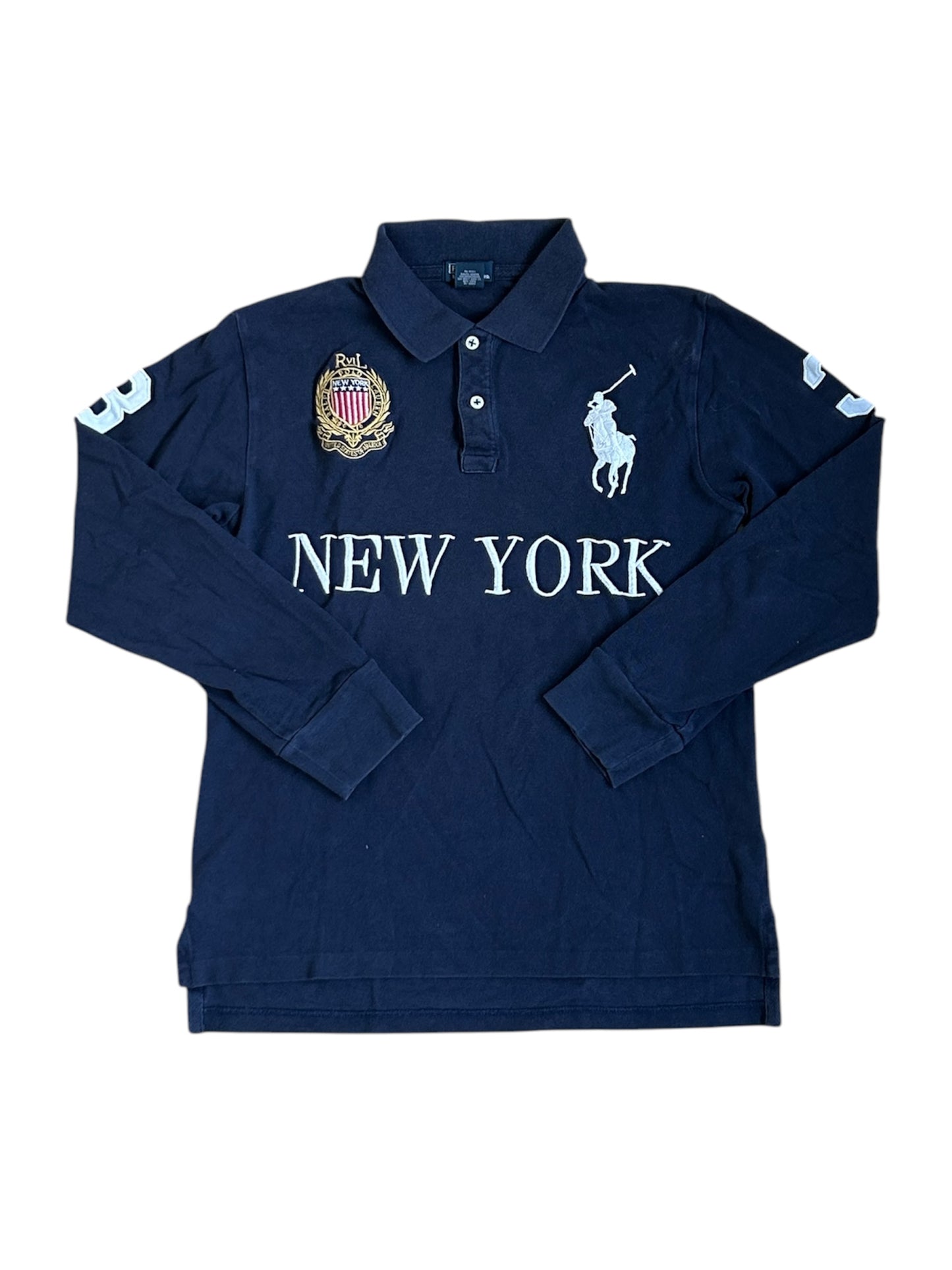 Polo Ralph Lauren Big Pony "NEW YORK" City Longsleeve Polo