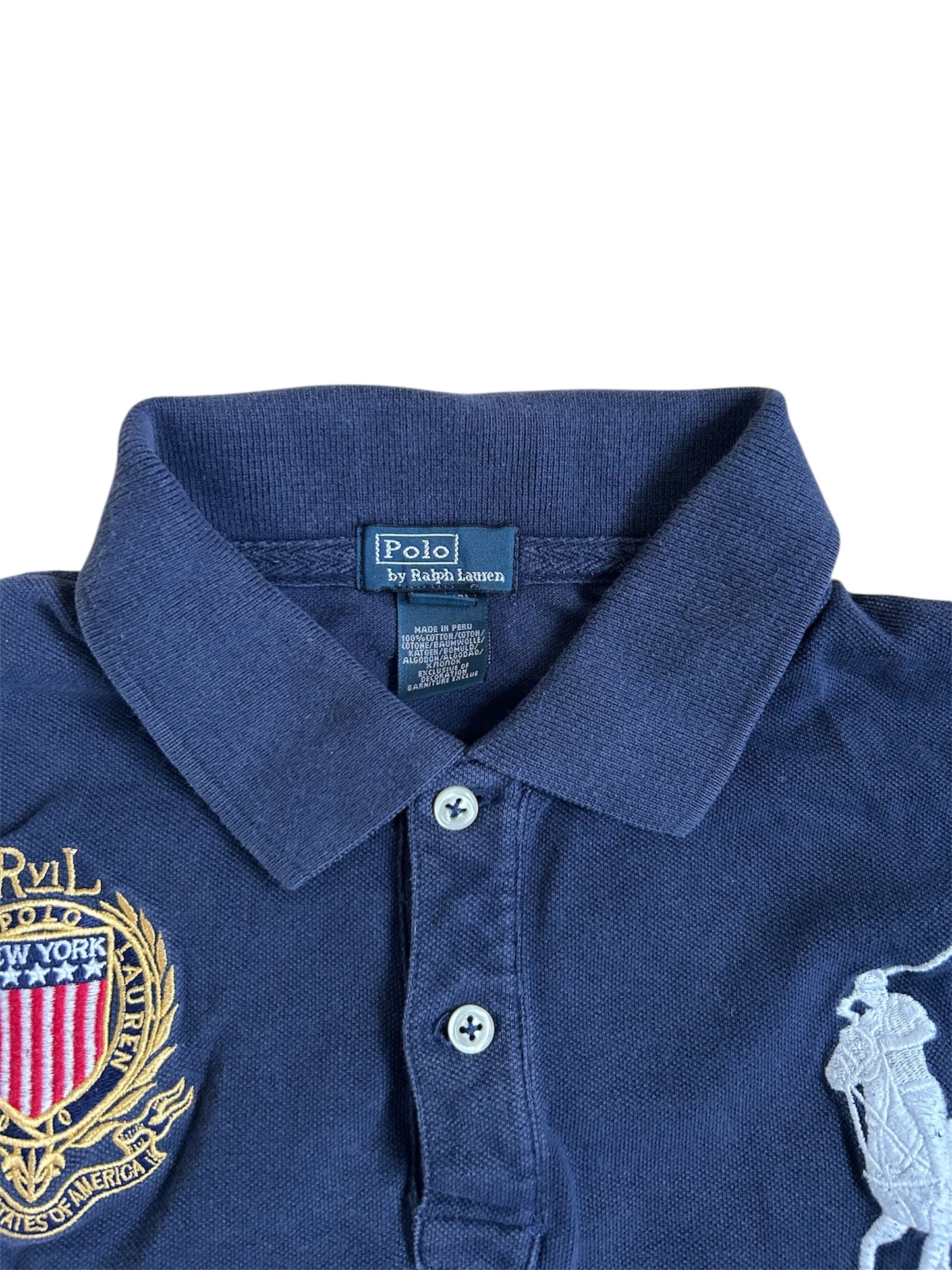Polo Ralph Lauren Big Pony "NEW YORK" City Longsleeve Polo