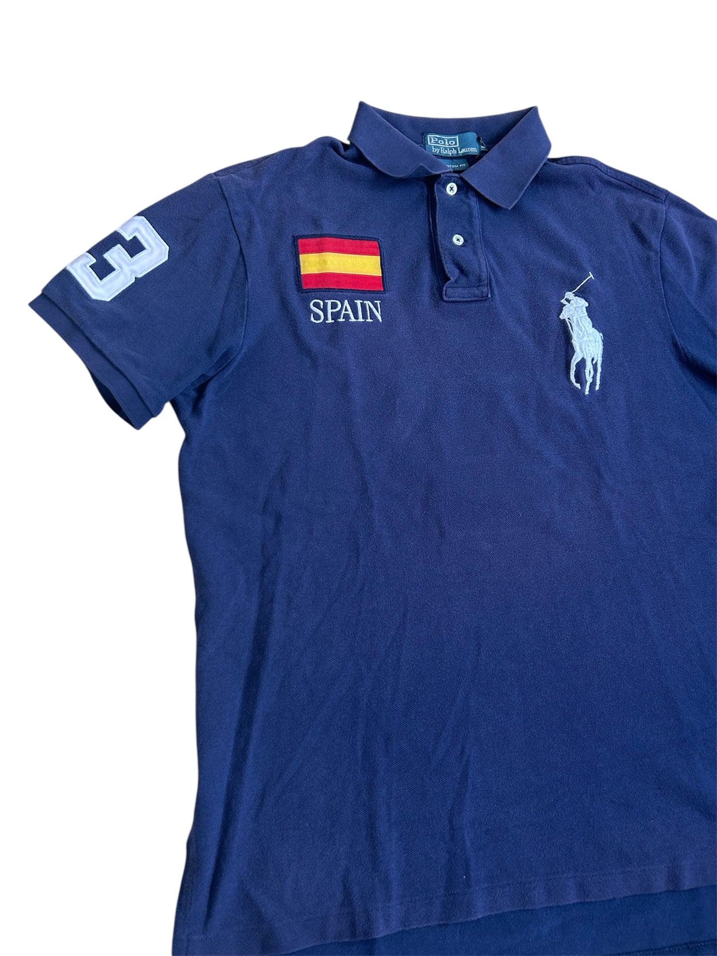 Polo Ralph Lauren Big Pony avec drapeau « Espagne »