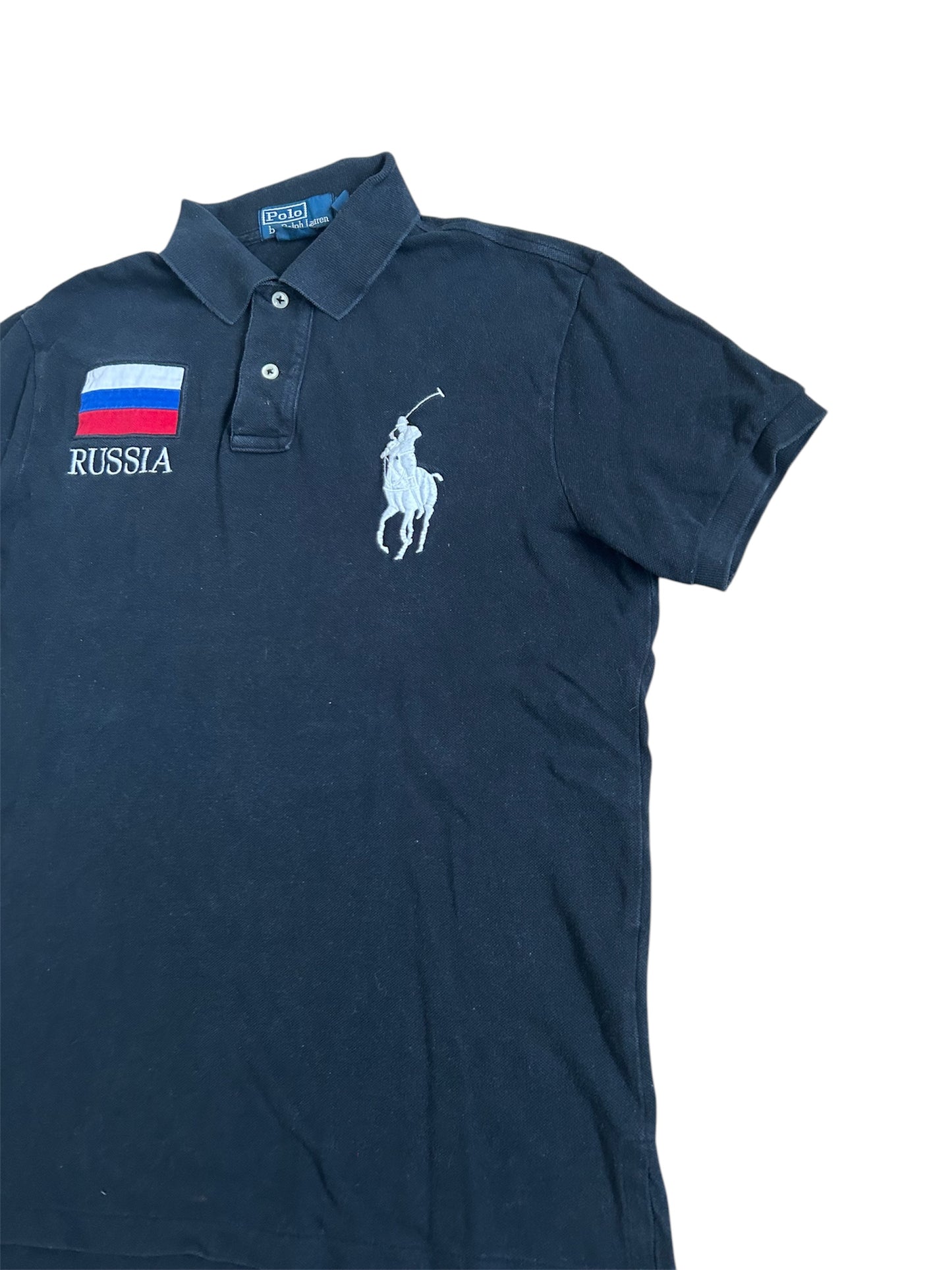 Polo Ralph Lauren Big Pony avec drapeau « Russie »