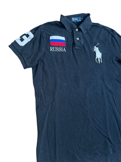 Polo Ralph Lauren Big Pony avec drapeau « Russie »