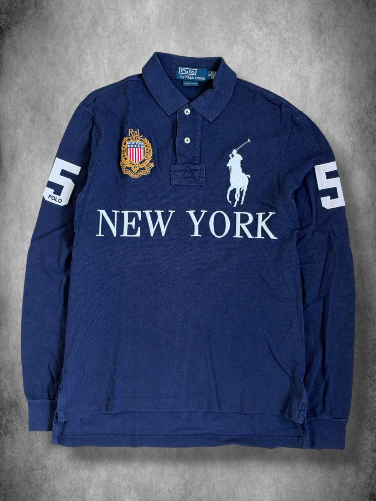 Polo Ralph Lauren Big Pony "NEW YORK" City Longsleeve Polo