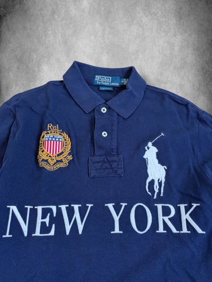 Polo Ralph Lauren Big Pony "NEW YORK" City Longsleeve Polo