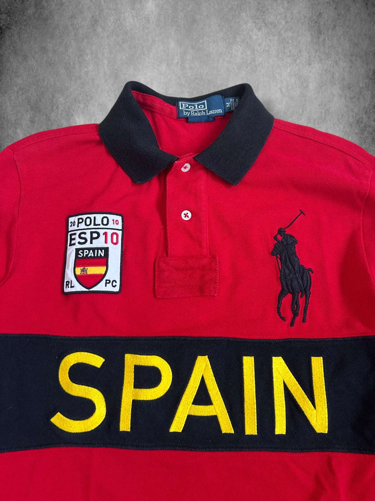 Polo Ralph Lauren Big Pony "SPAIN" Country Longsleeve Polo