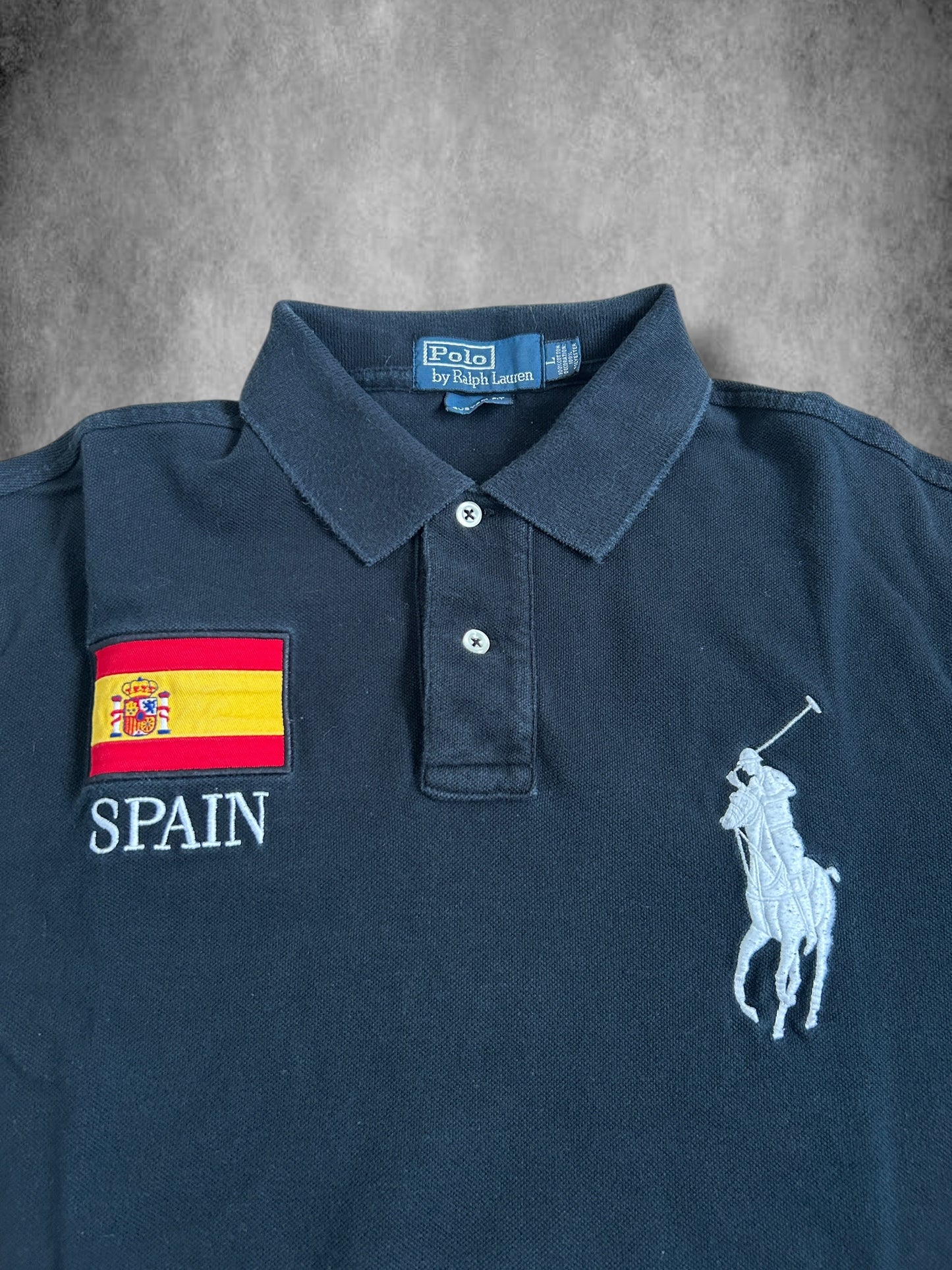 Polo Ralph Lauren Big Pony "SPAIN" Flag Polo