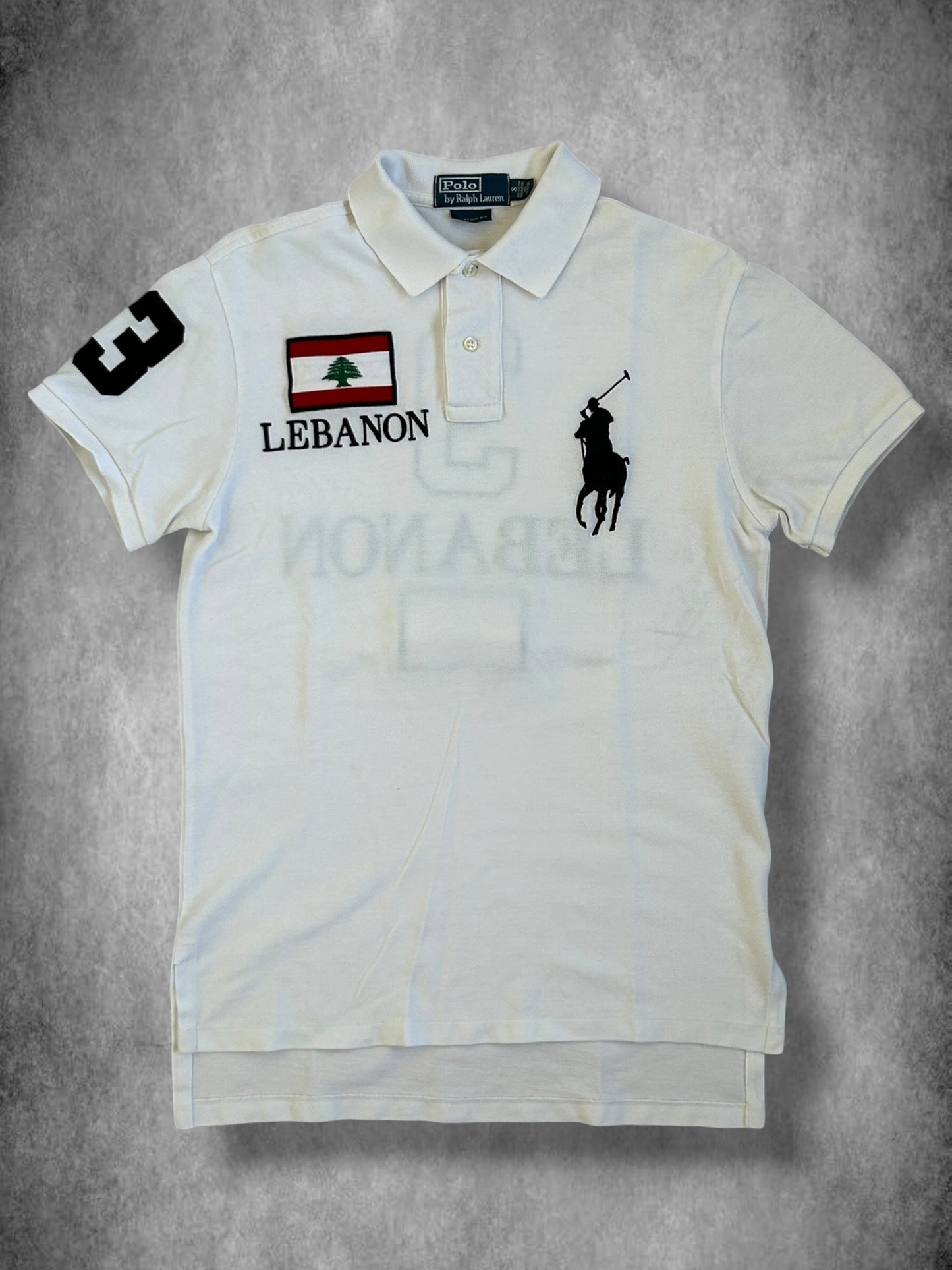 Polo Ralph Lauren Big Pony "LEBANON" Flag Polo
