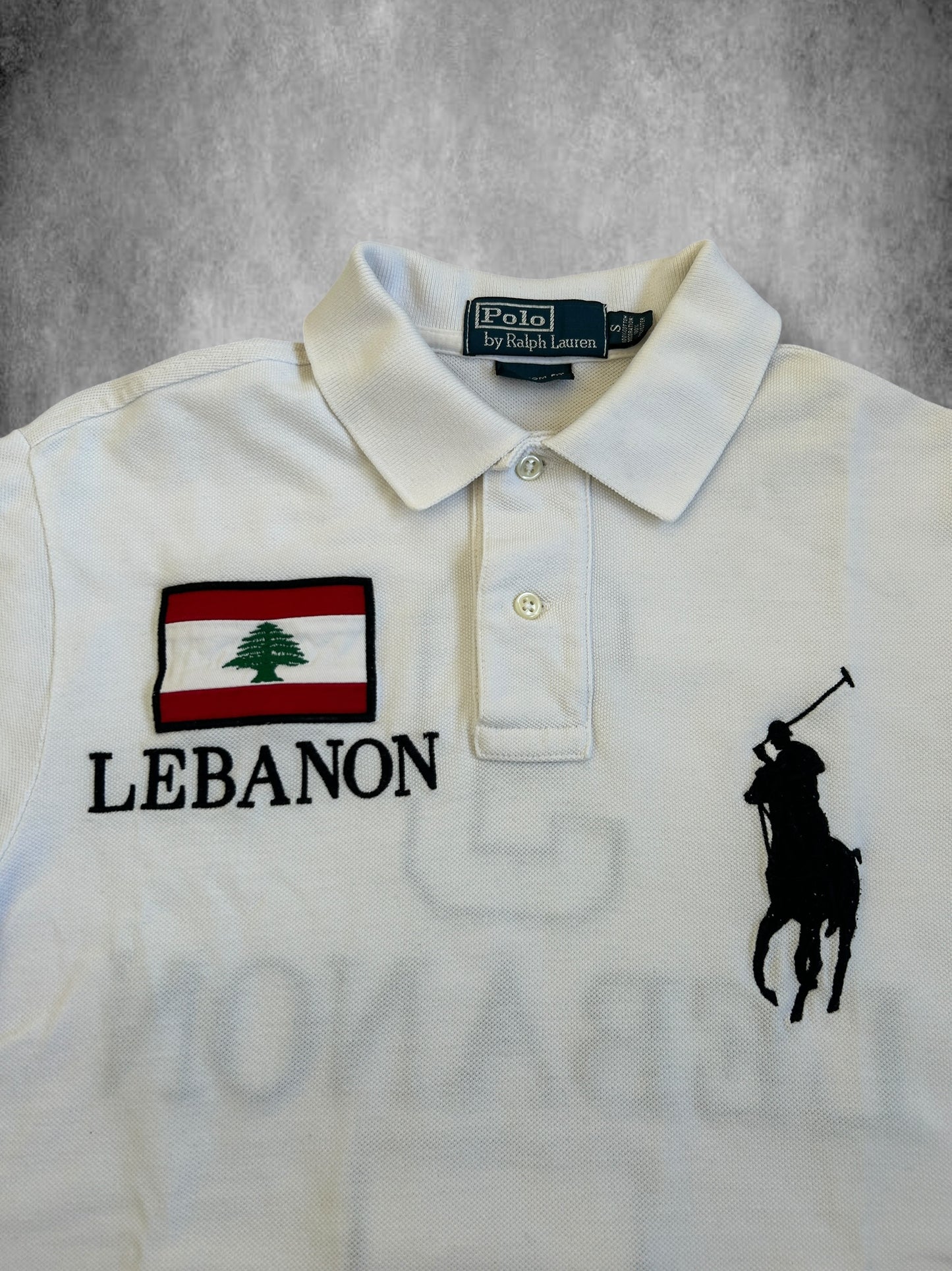 Polo Ralph Lauren Big Pony "LEBANON" Flag Polo