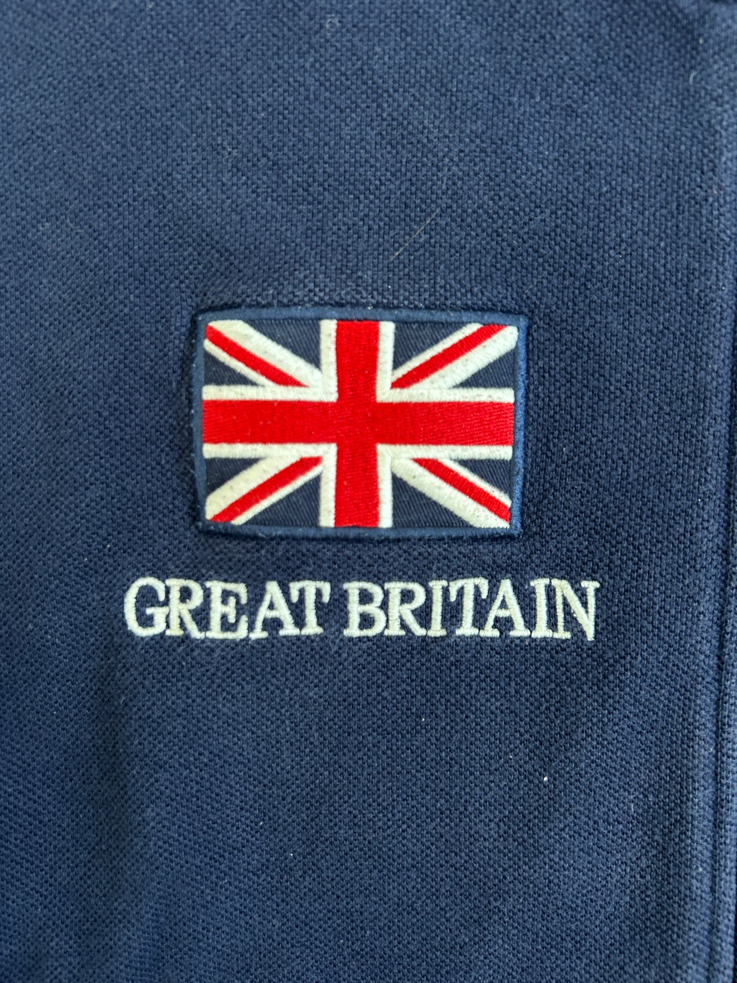 Polo Ralph Lauren Big Pony "GREAT BRITAIN" Flag Zipper Sweater