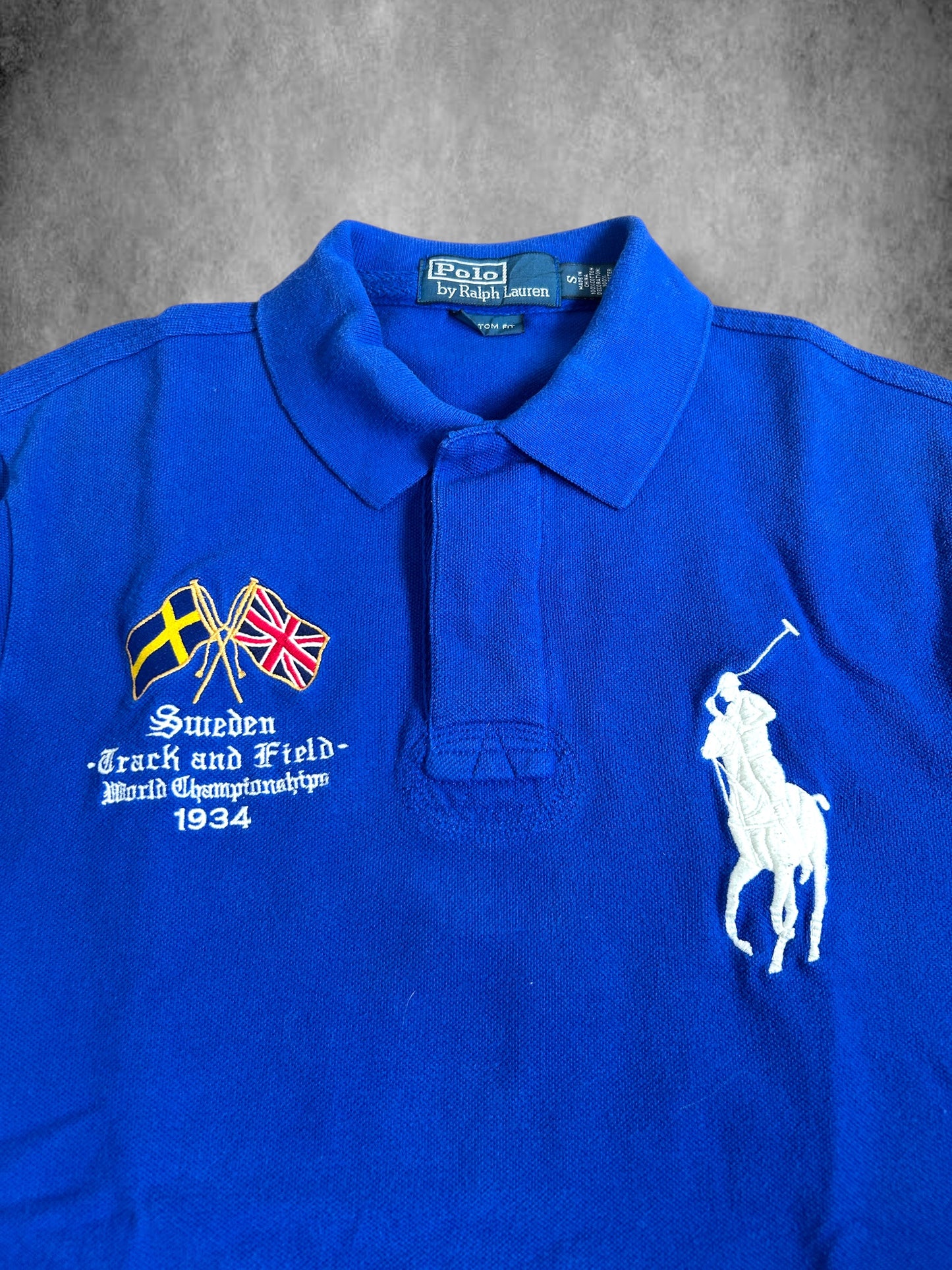 Polo Ralph Lauren Big Pony "SWEDEN" Track & Field Polo