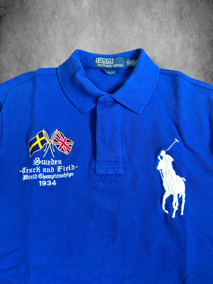 Polo Ralph Lauren Big Pony "SWEDEN" Track & Field Polo