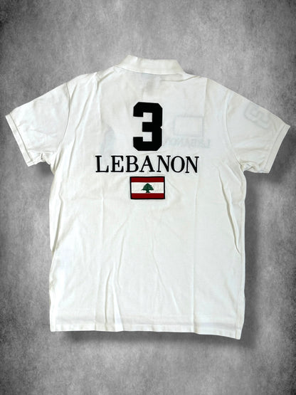 Polo Ralph Lauren Big Pony "LEBANON" Flag Polo