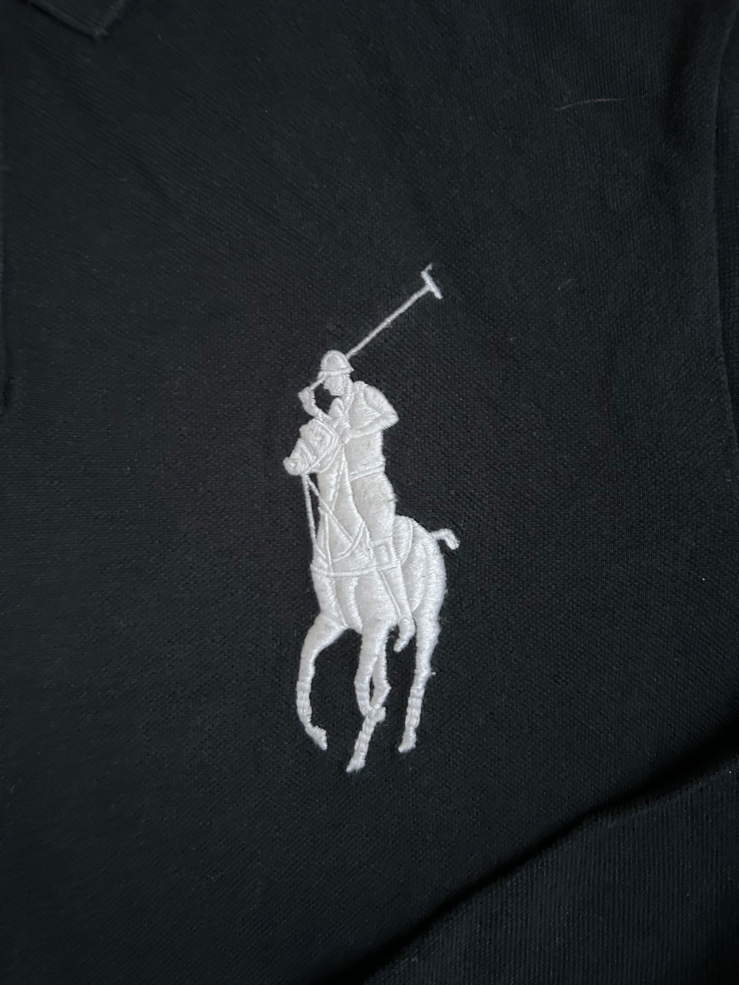 Polo Ralph Lauren Big Pony à manches longues avec drapeau « Espagne »