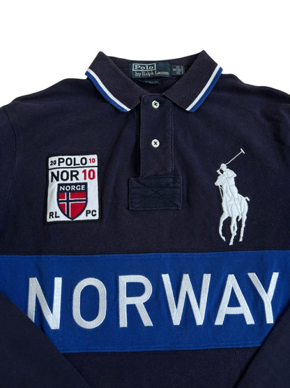 Polo Ralph Lauren Big Pony "NORWAY" Country Longsleeve Polo