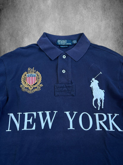 Polo Ralph Lauren Big Pony "NEW YORK" City Longsleeve Polo