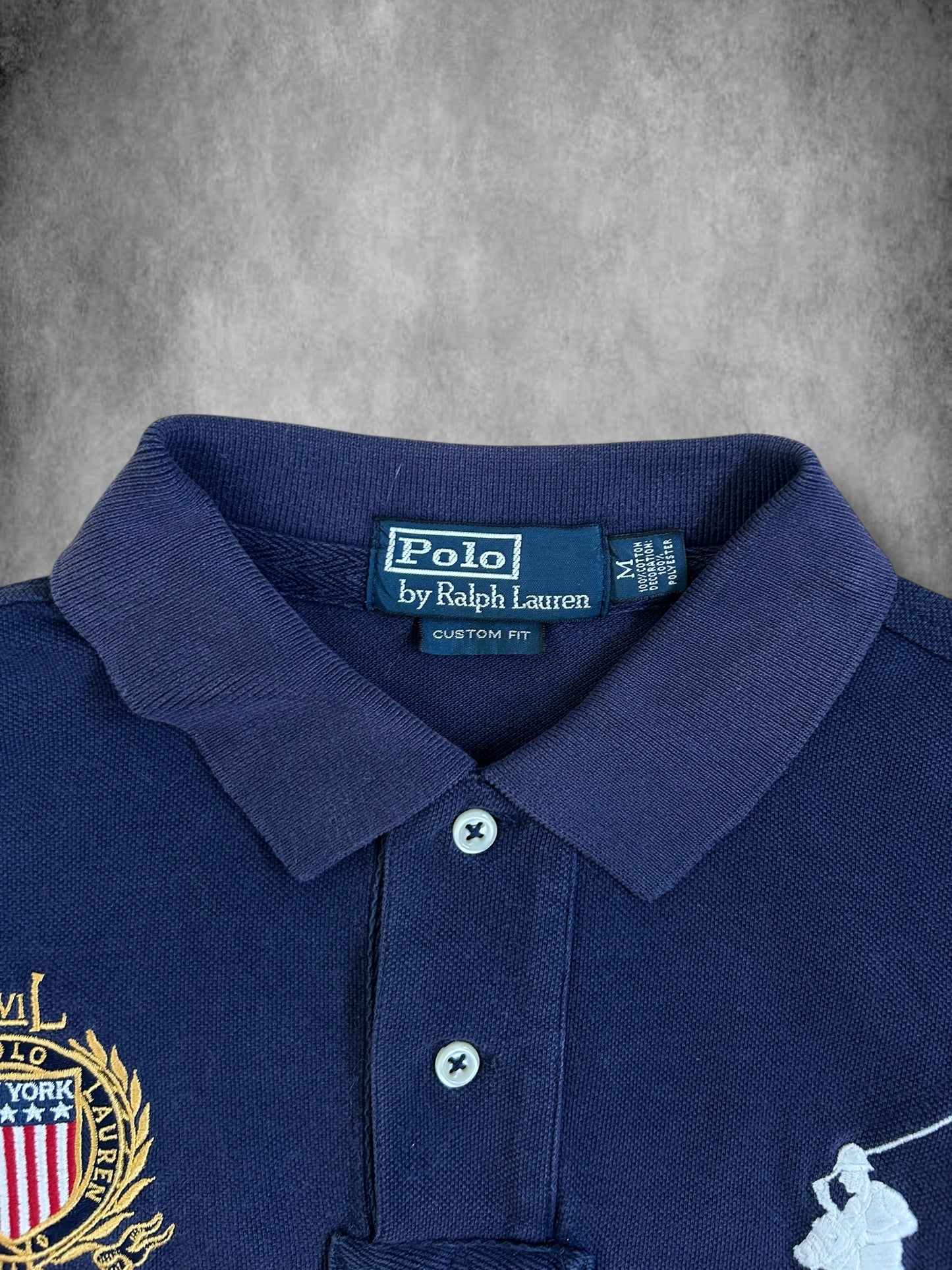 Polo Ralph Lauren Big Pony "NEW YORK" City Longsleeve Polo