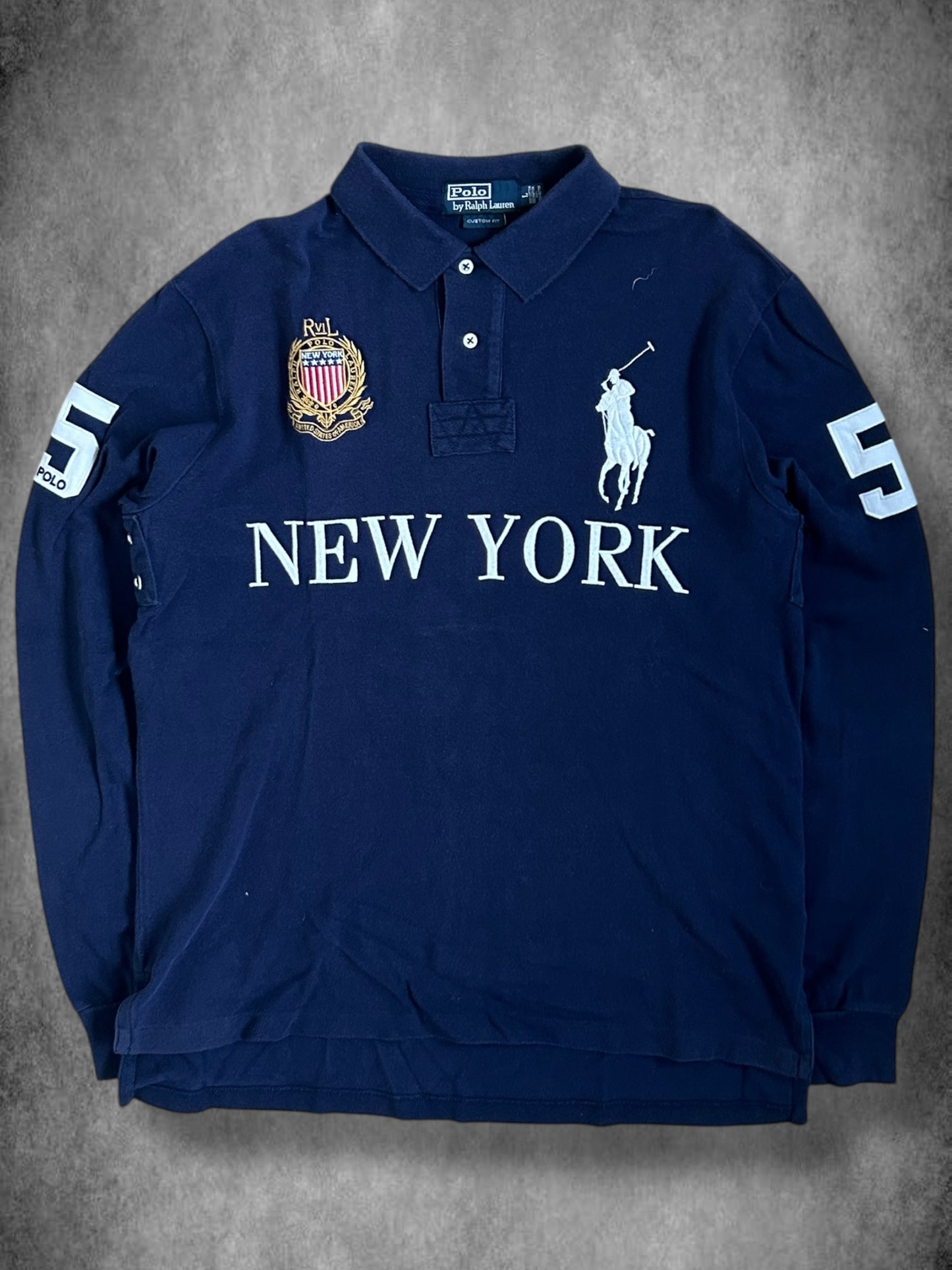 Polo Ralph Lauren Big Pony "NEW YORK" Longsleeve City Polo