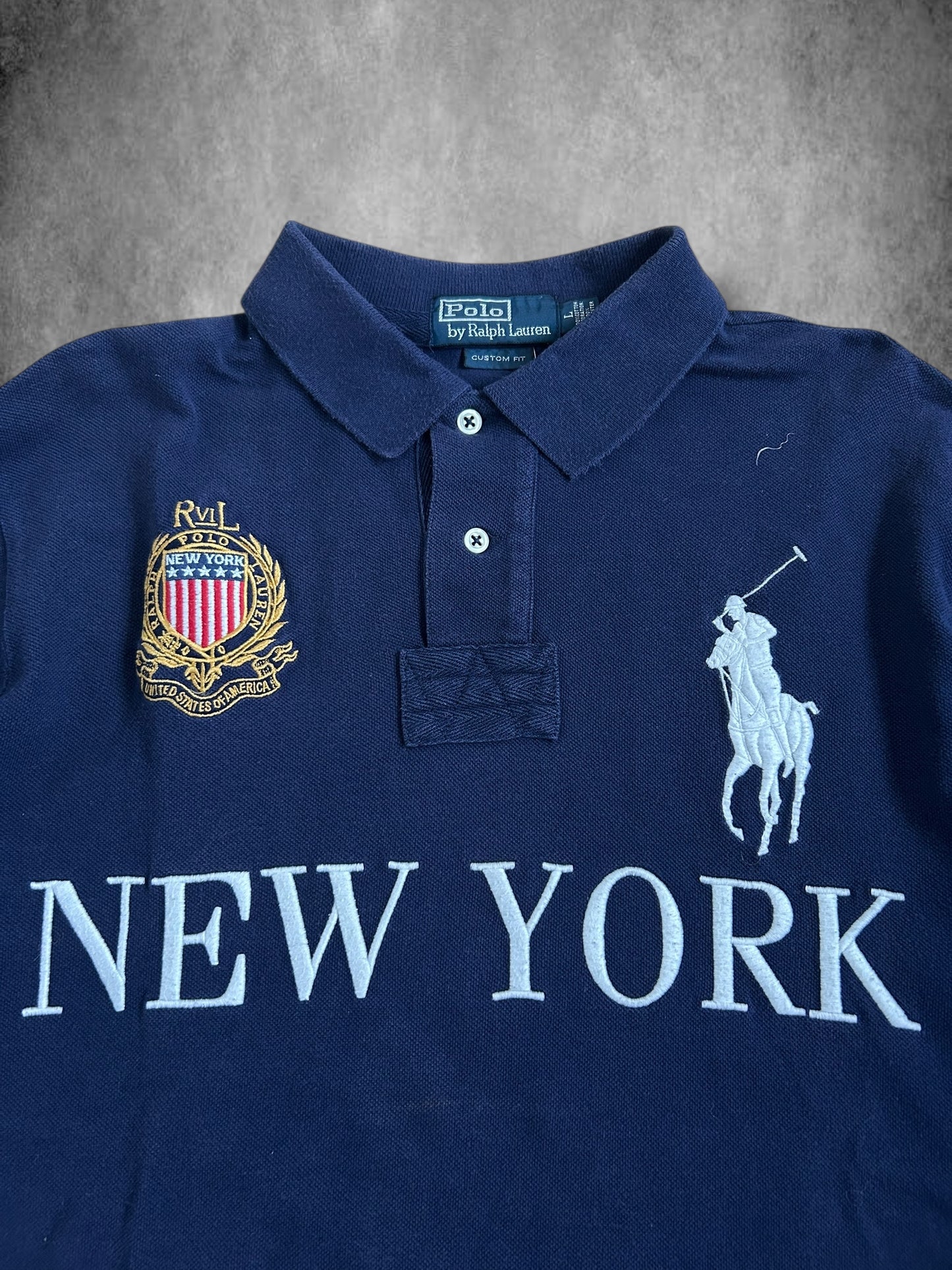 Polo Ralph Lauren Big Pony "NEW YORK" Longsleeve City Polo