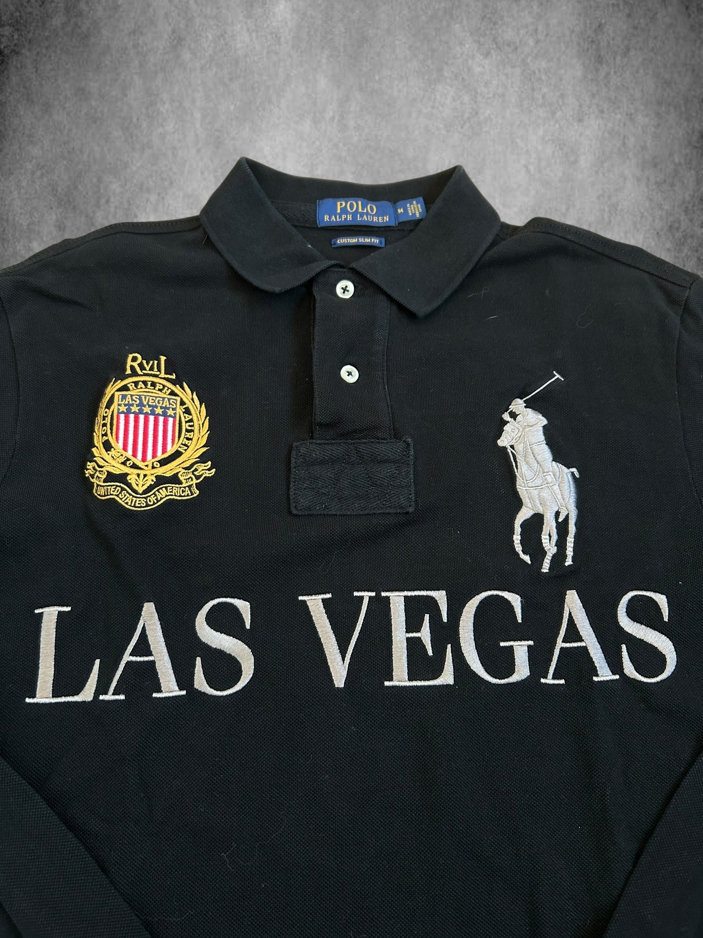 Polo Ralph Lauren Big Pony "LAS VEAGS" City Longsleeve Polo