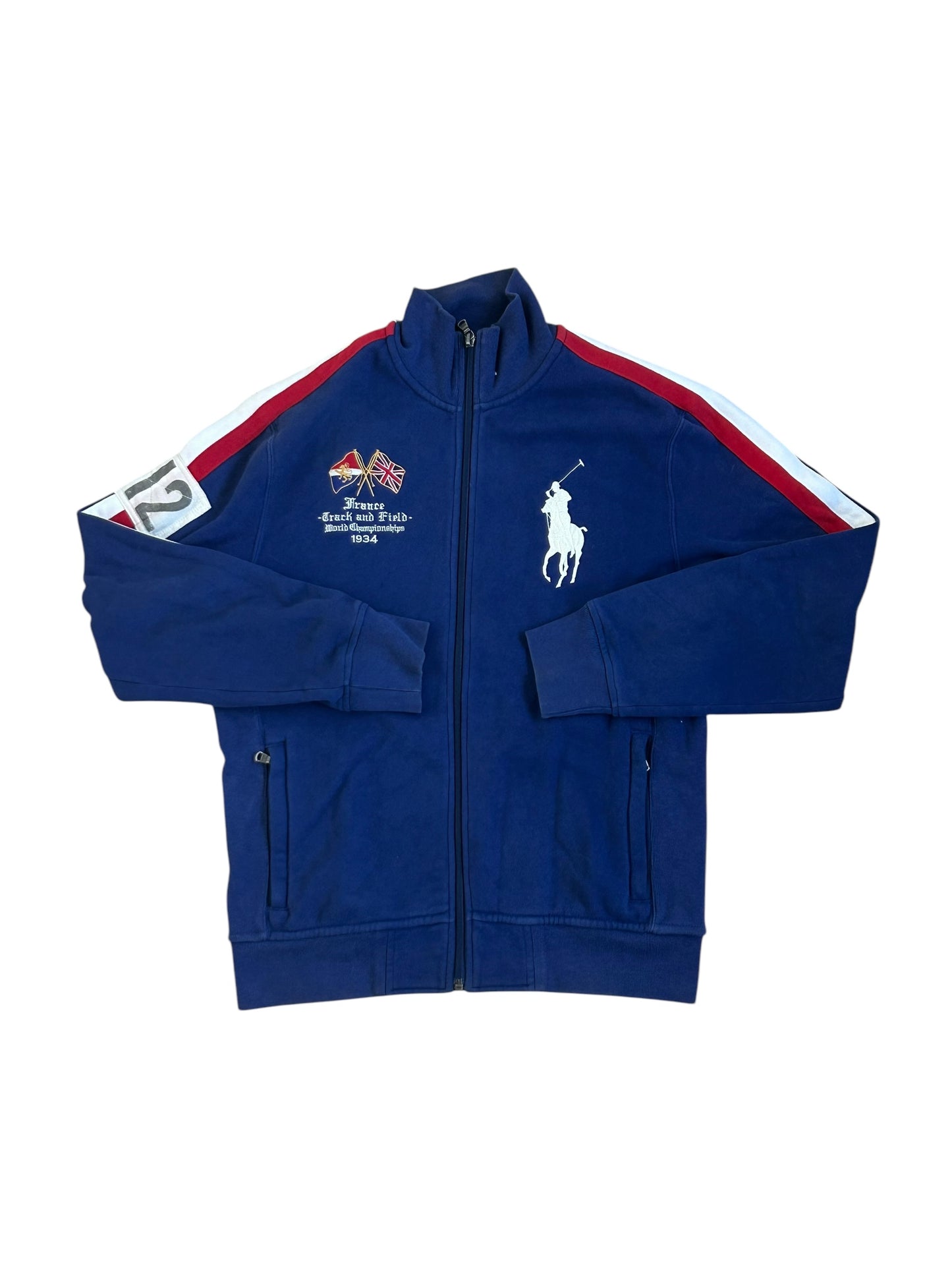 Pull zippé d'athlétisme Polo Ralph Lauren Big Pony « France »