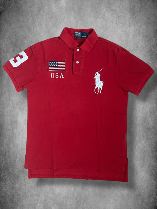 Polo Ralph Lauren Big Pony "USA" Flag Polo