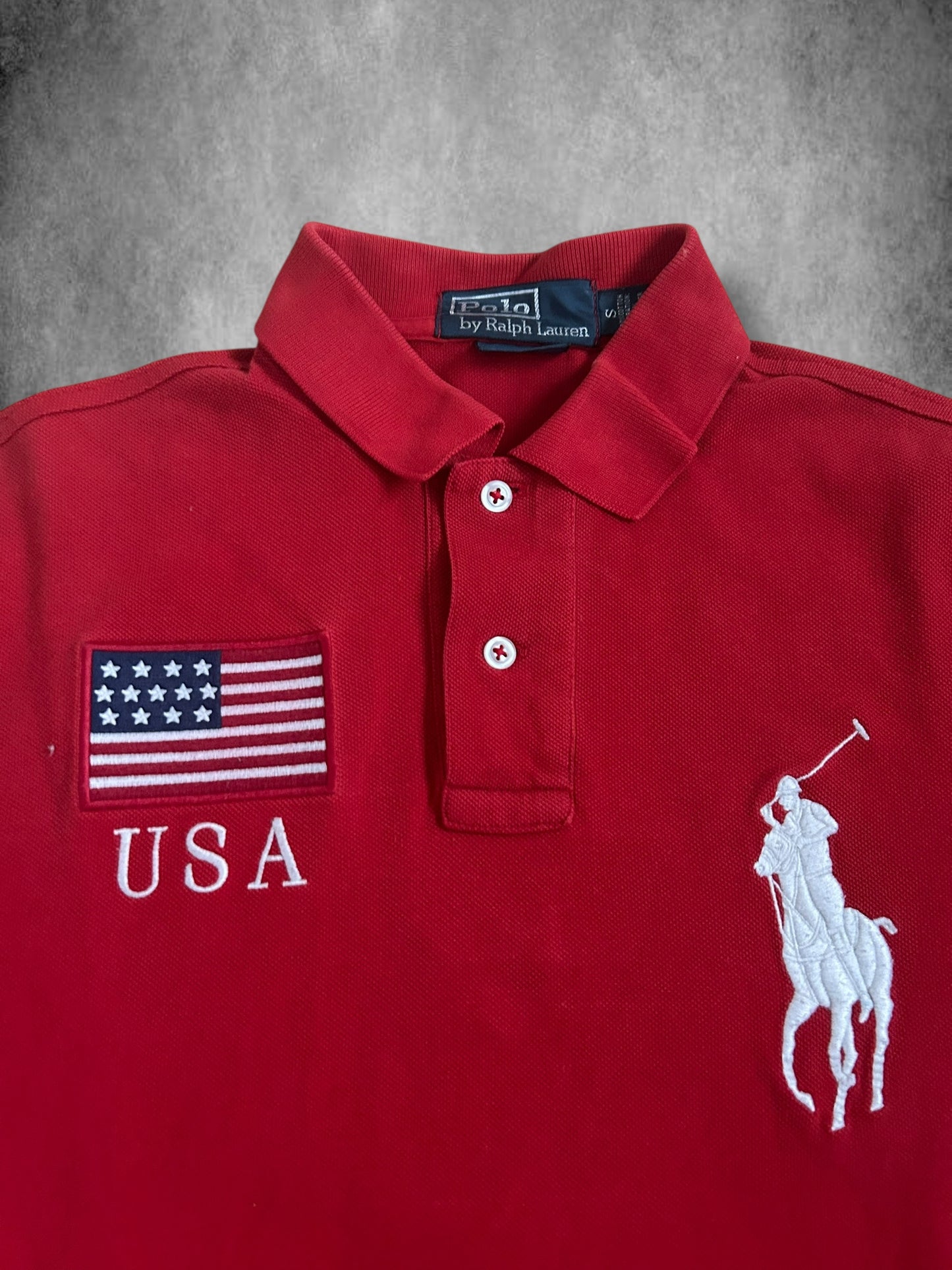 Polo Ralph Lauren Big Pony "USA" Flag Polo