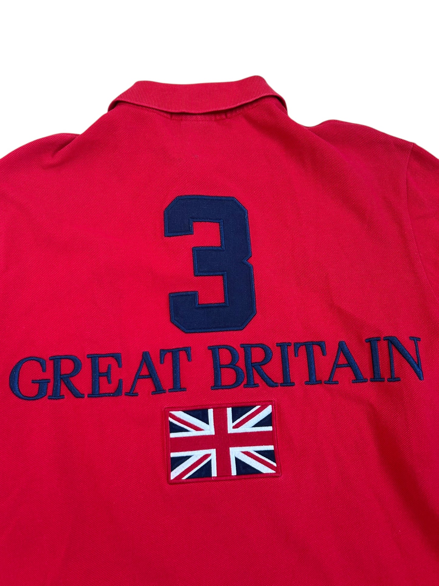 Polo Ralph Lauren Big Pony "Great Britain" Flag Longsleeve Polo