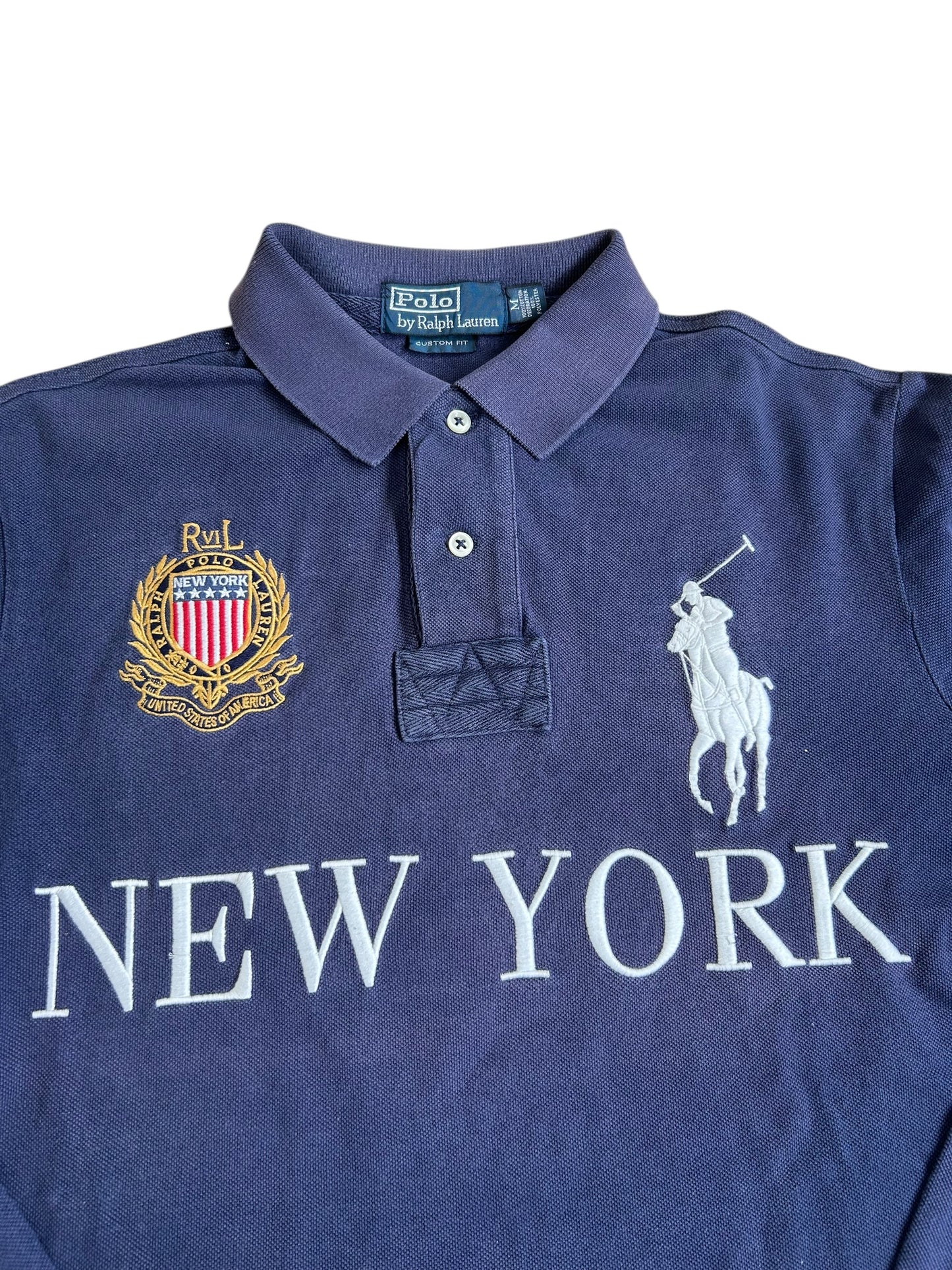 Polo Ralph Lauren Big Pony "NEW YORK" de manga larga