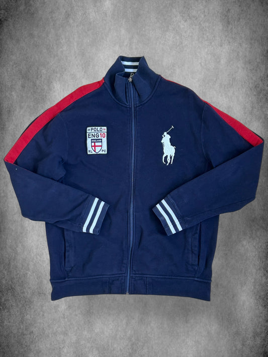 Polo Ralph Lauren Big Pony "ENGLAND" Country Zipper Sweater