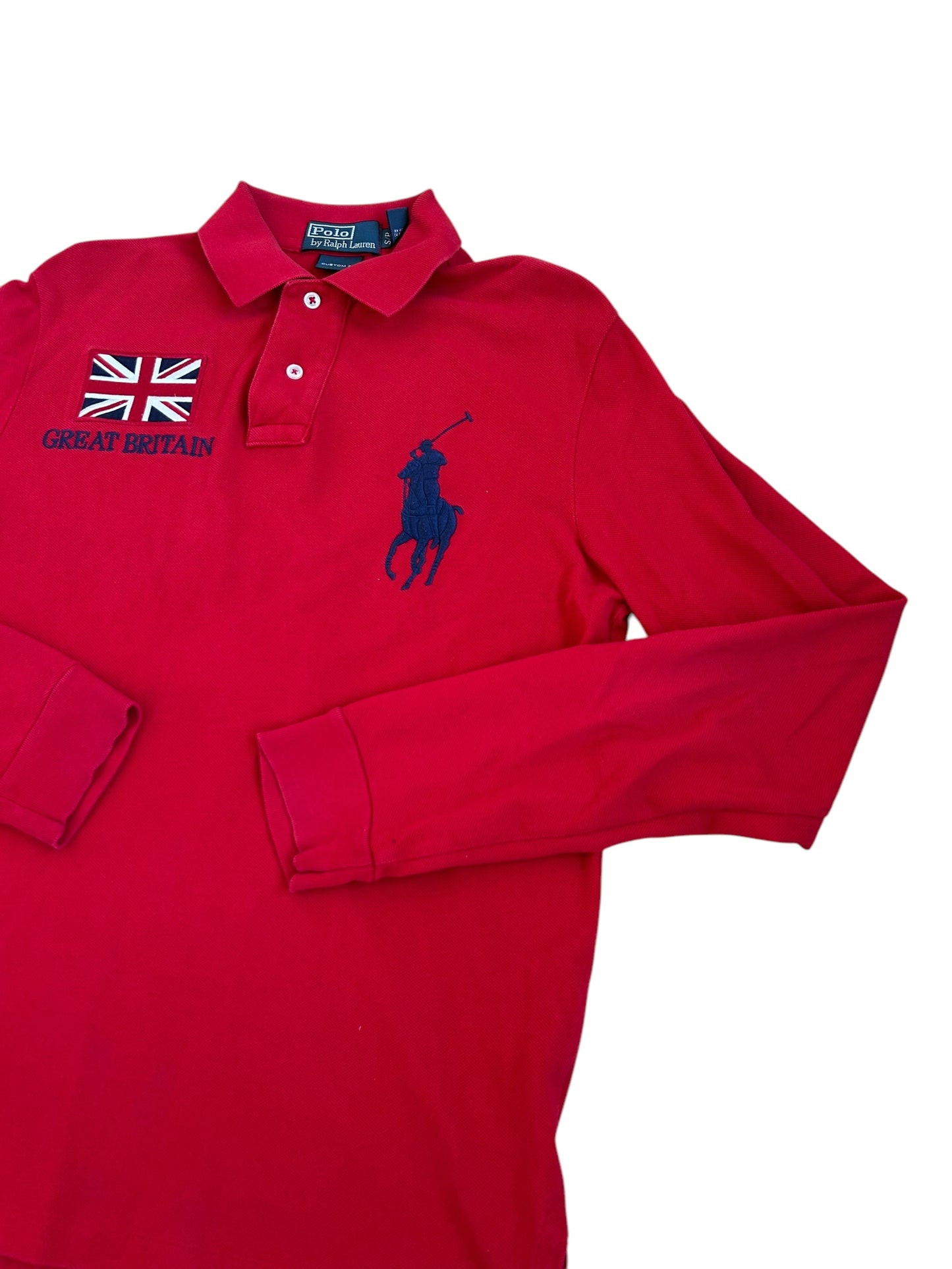 Polo Ralph Lauren Big Pony "Great Britain" Flag Longsleeve Polo